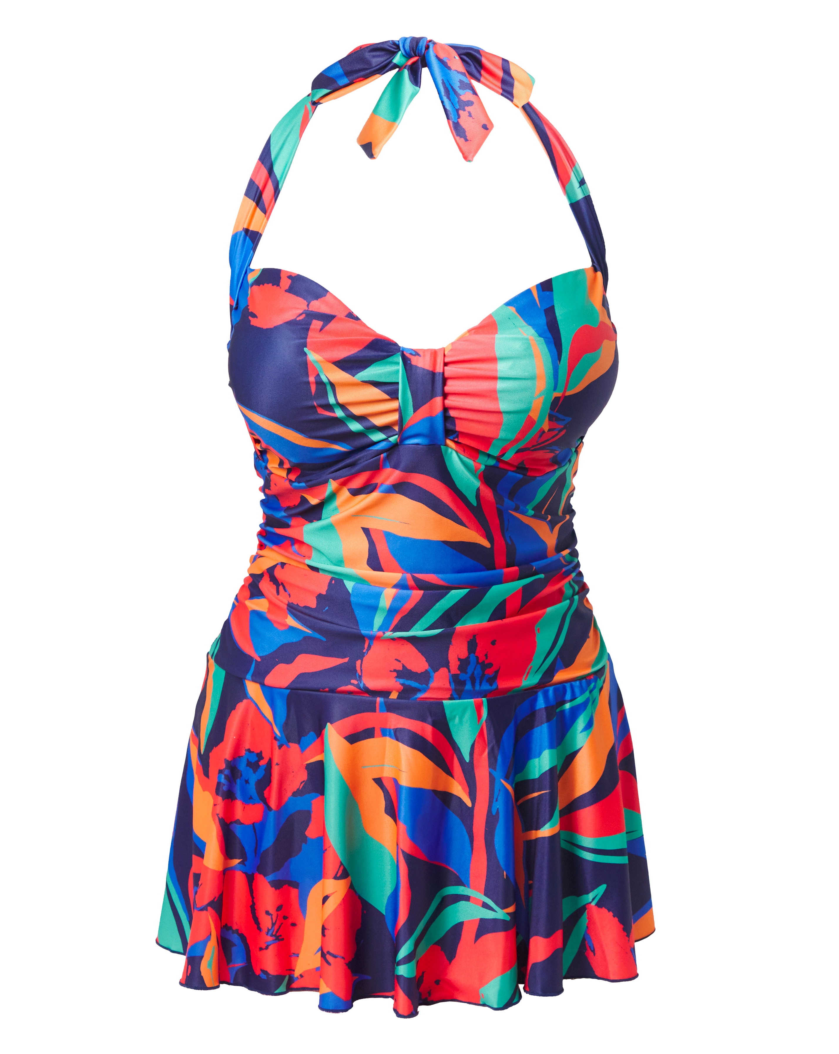 Non Wired Halter Swimdress