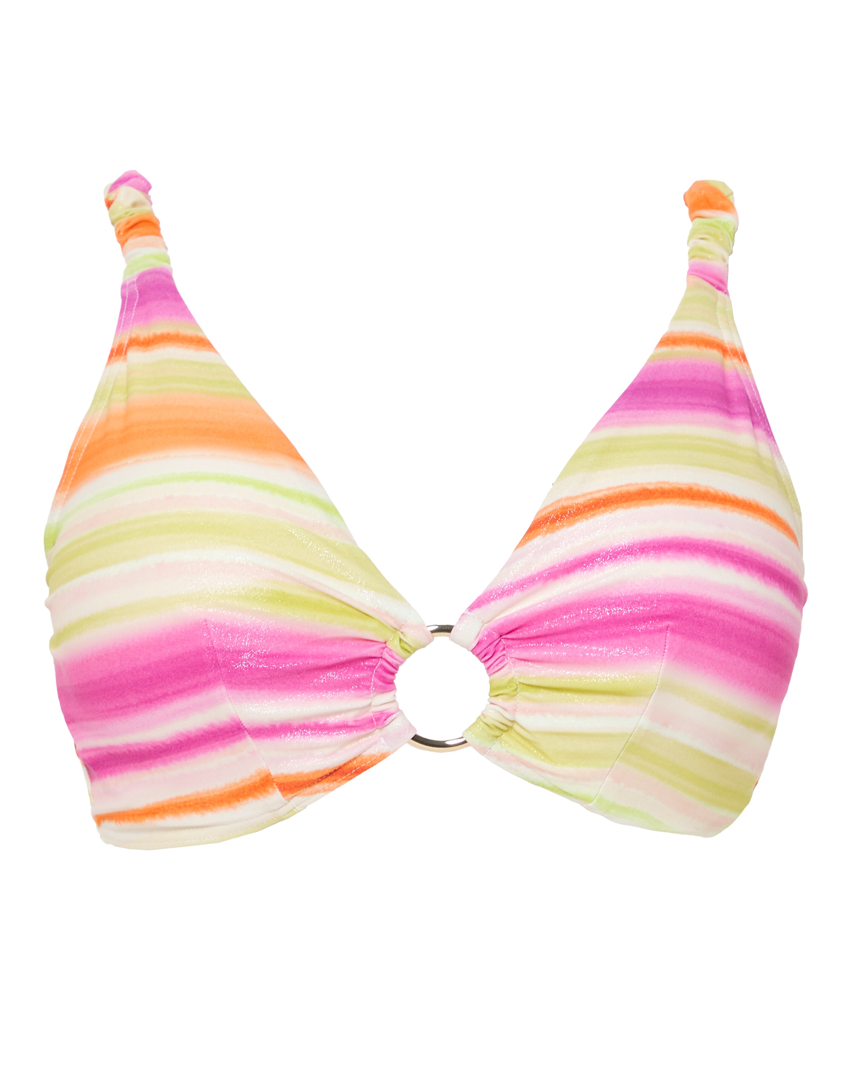 Ring Detail Plunge Bikini Top