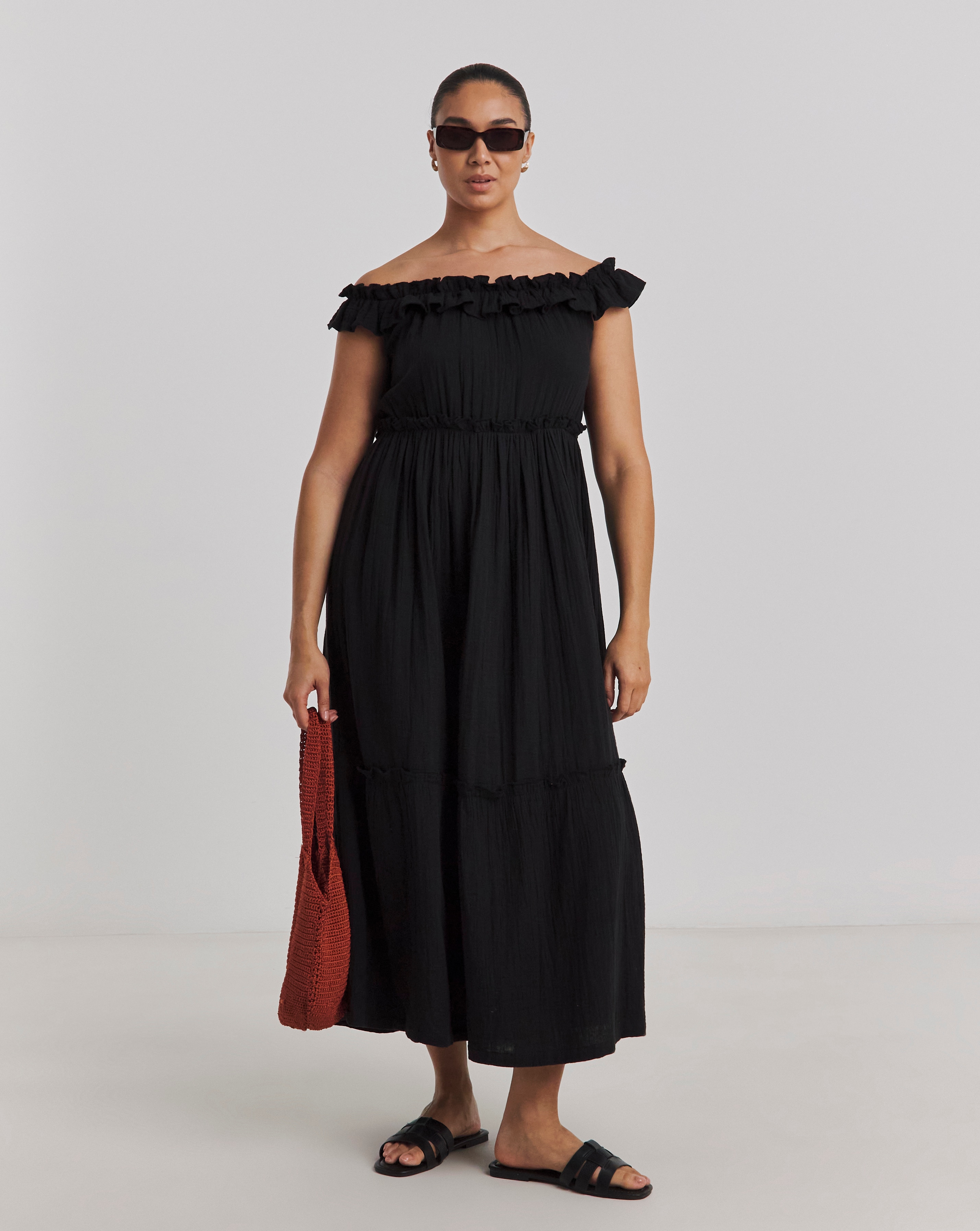 Cheesecloth Maxi Beach Dress