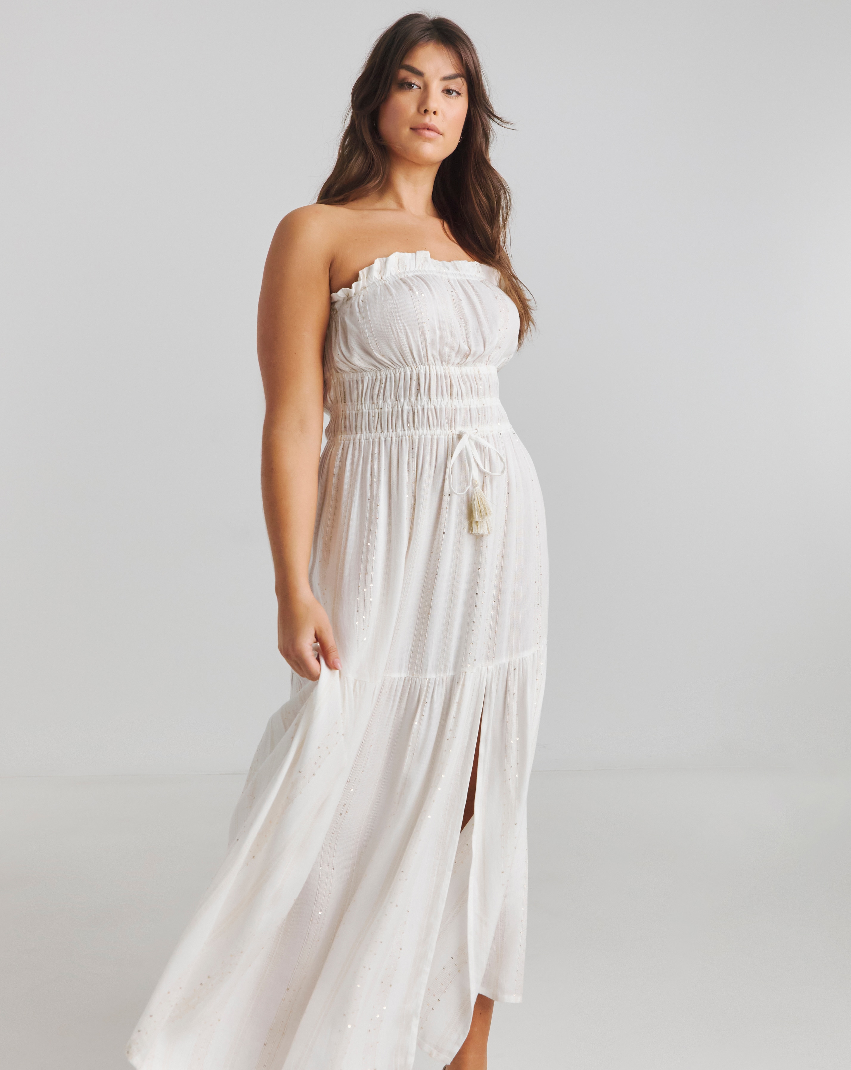 MAGISCULPT Bandeau Maxi Beach Dress
