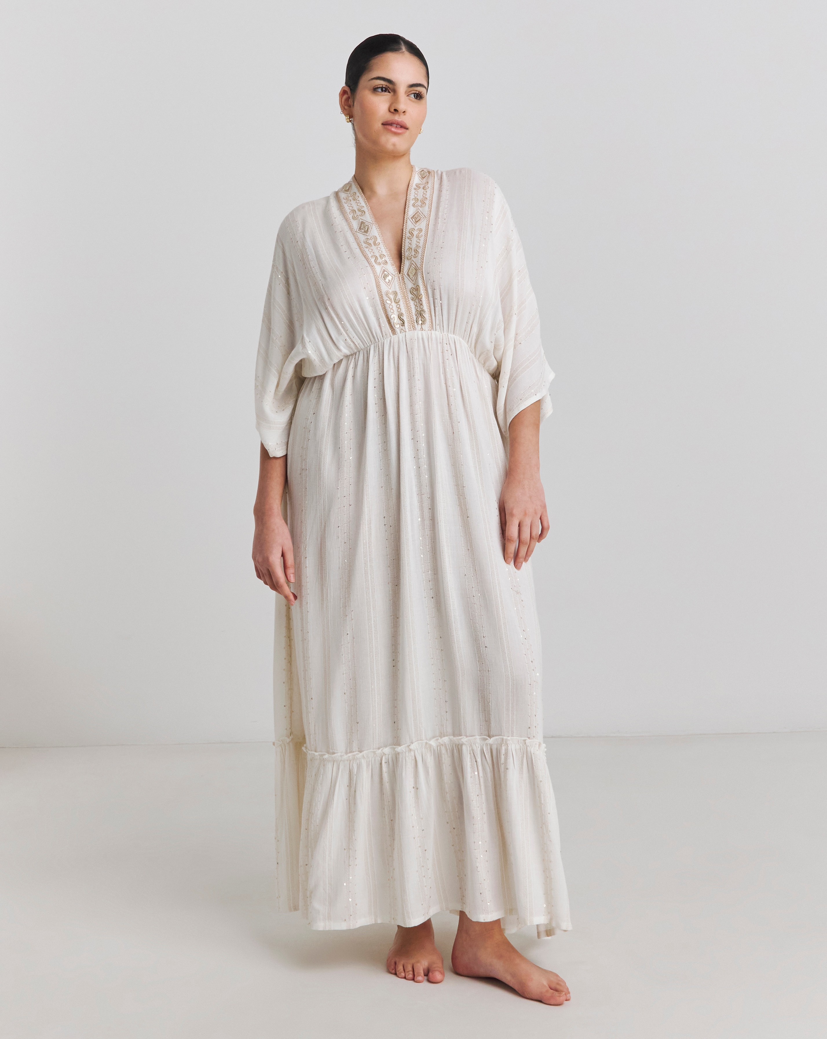 Magisculpt Lurex Maxi Beach Kaftan