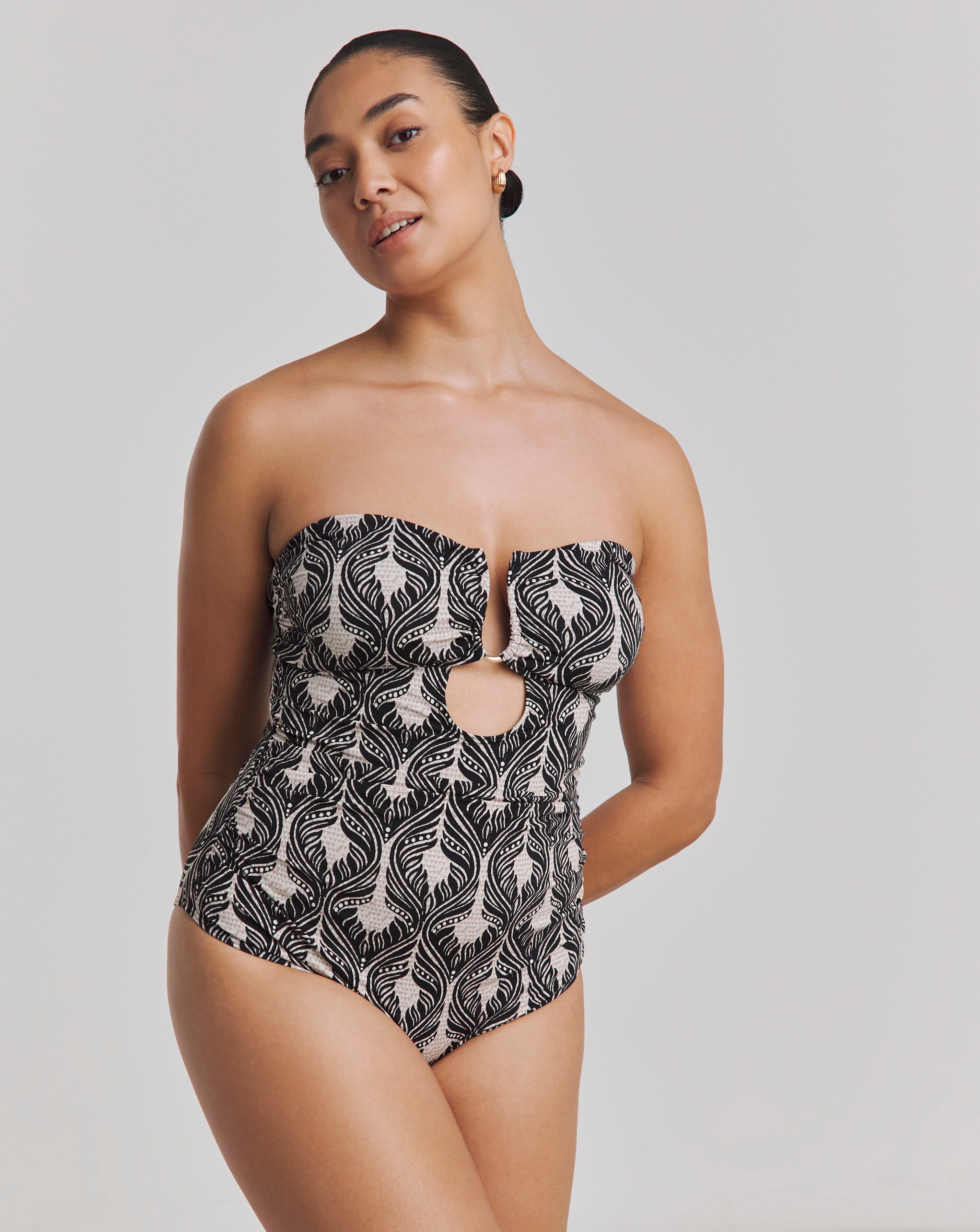 Trim Bandeau Swimsuit