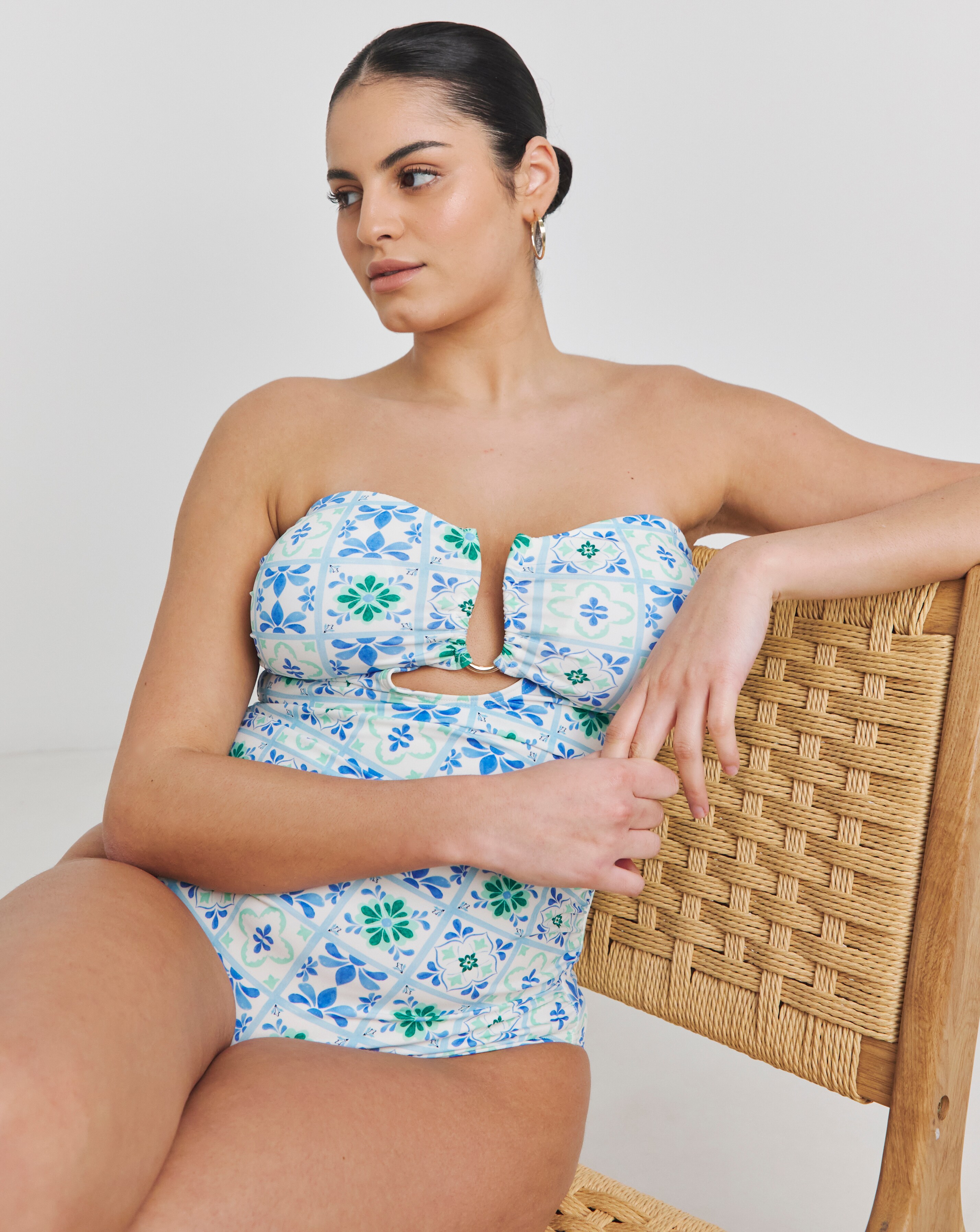 Trim Bandeau Swimsuit