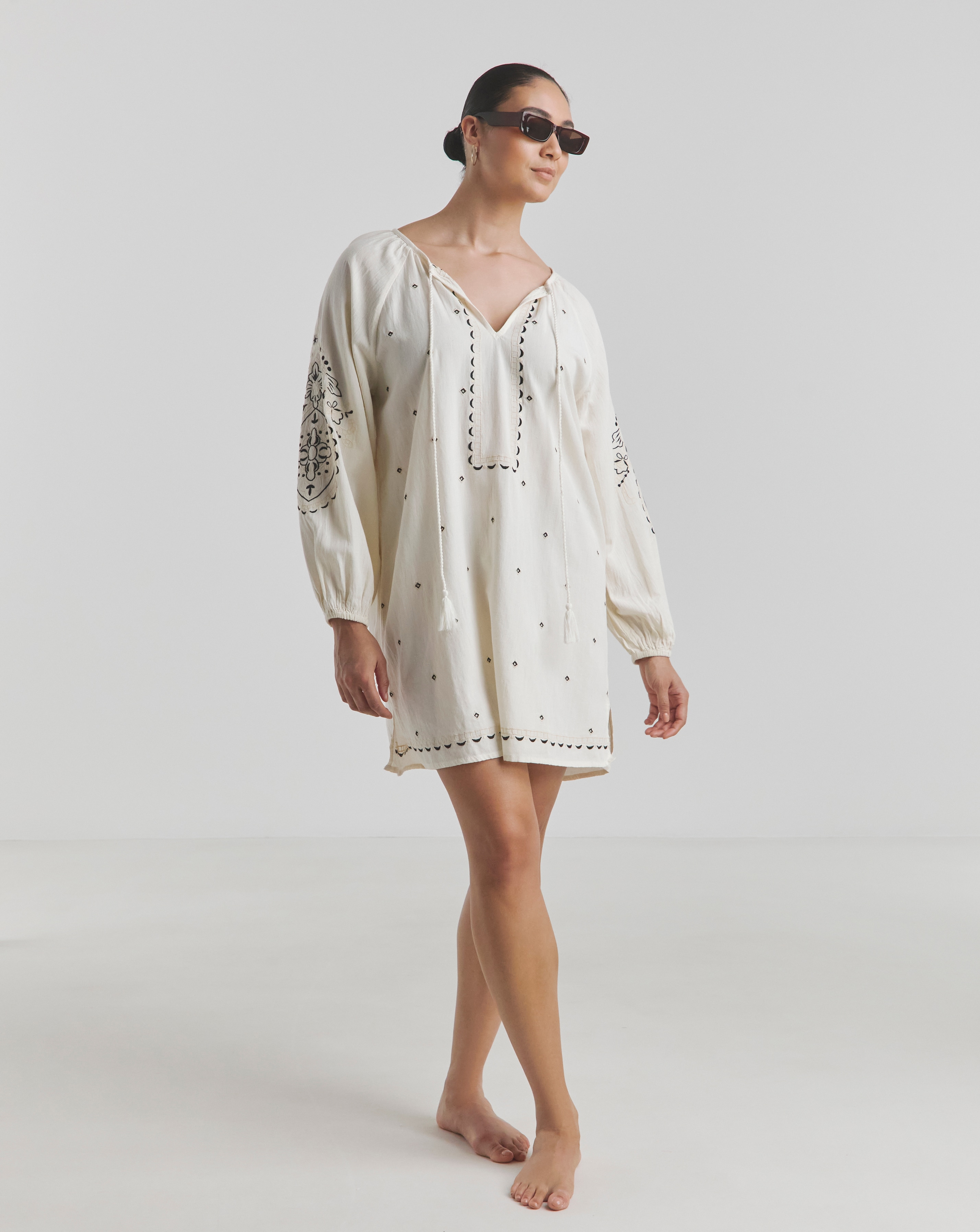 Figleaves Embroidered Beach Kaftan