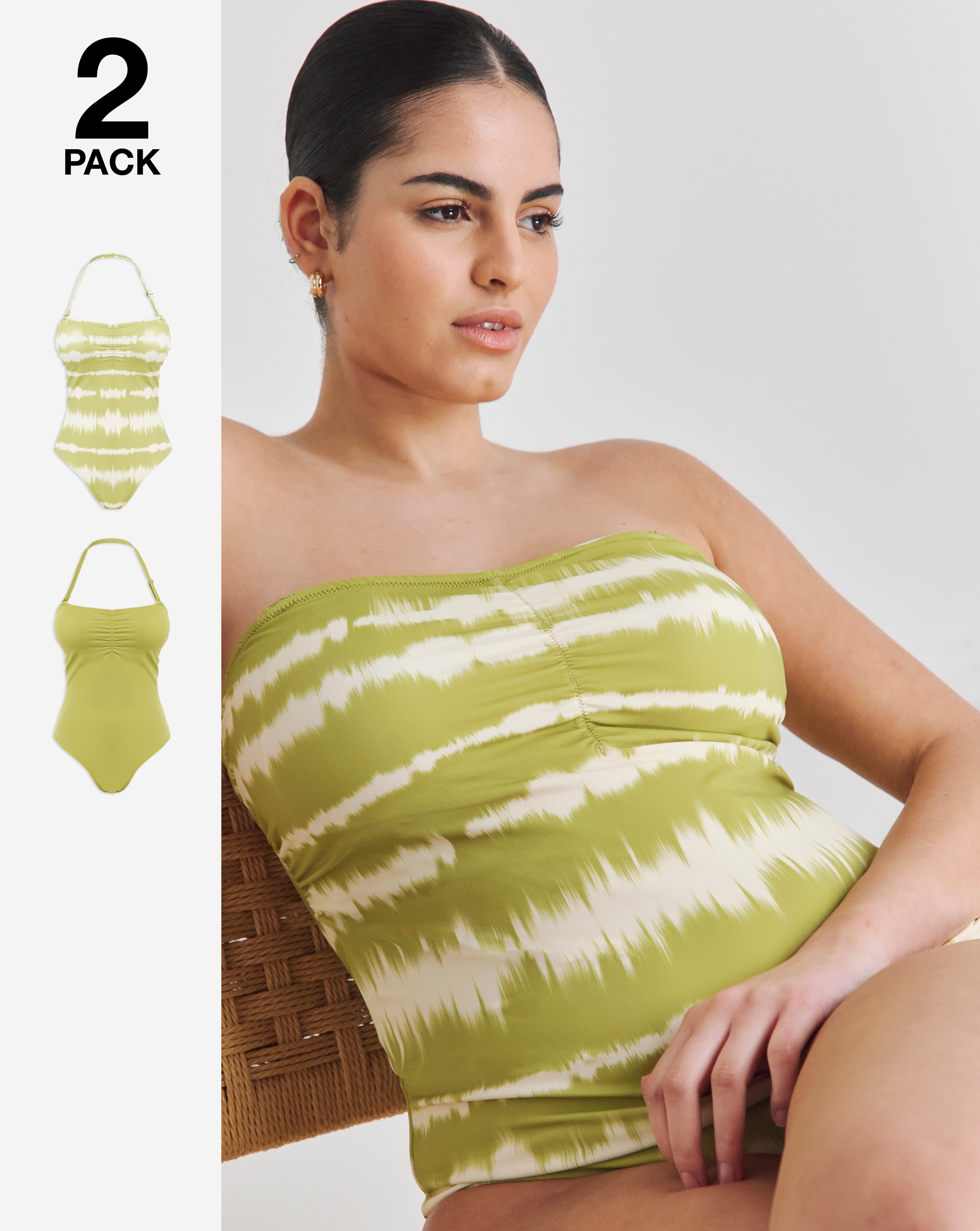 Value 2 Pack Bandeau Swimsuits