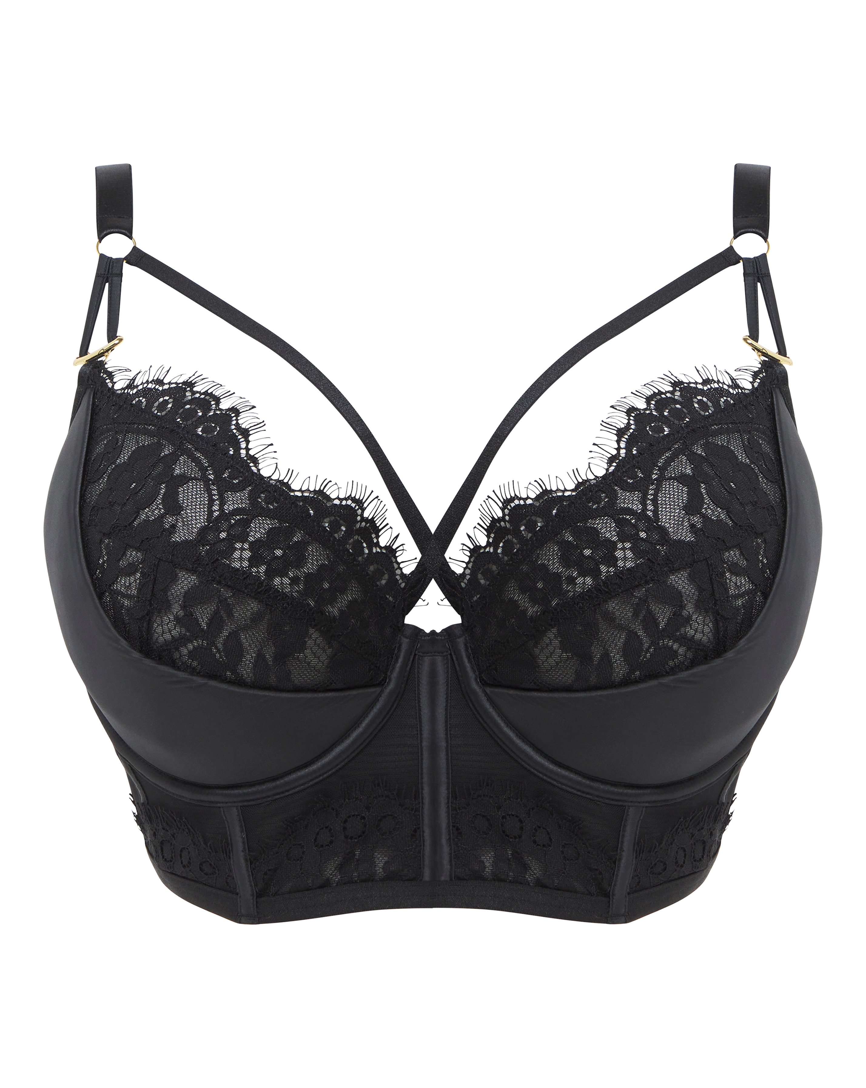 Figleaves Adele Satin and Lace Bra