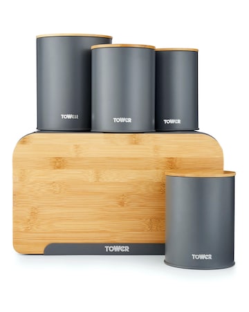 Tower Scandi 5 Piece Storage Set Grey