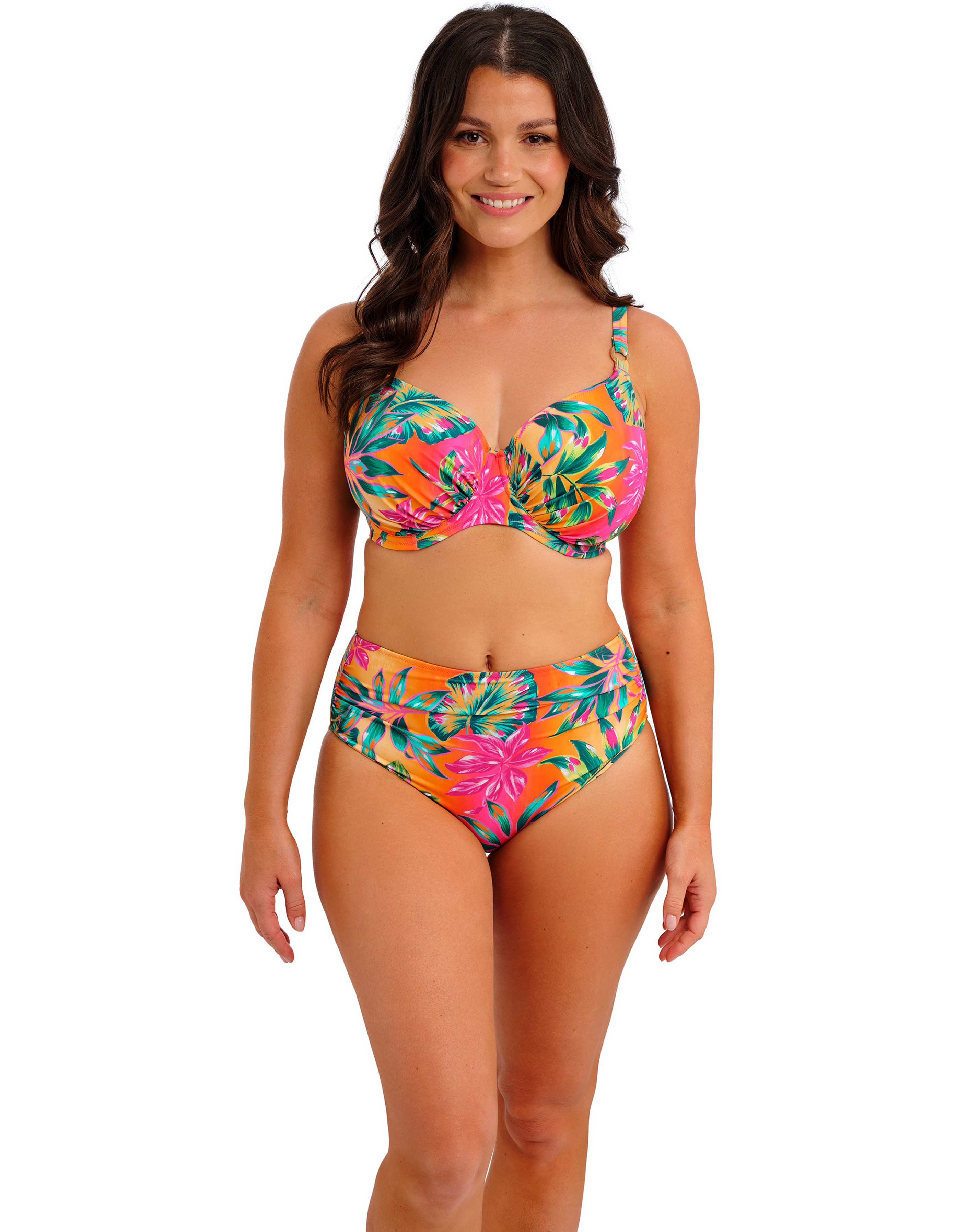 FANTASIE SUNSET REEF GATHERED BIKINI TOP