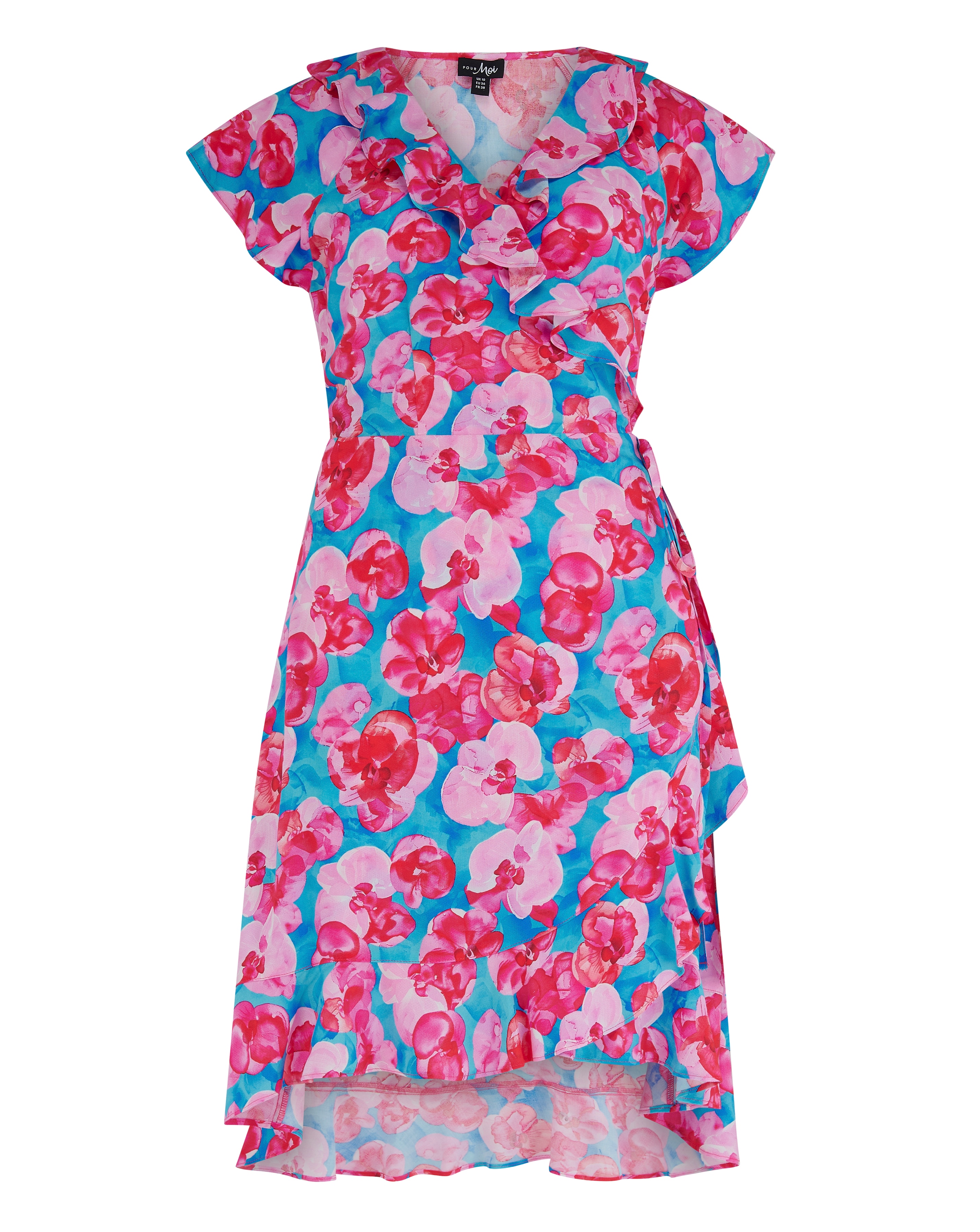 New In - Penny Frill Wrap Woven Beach Dress