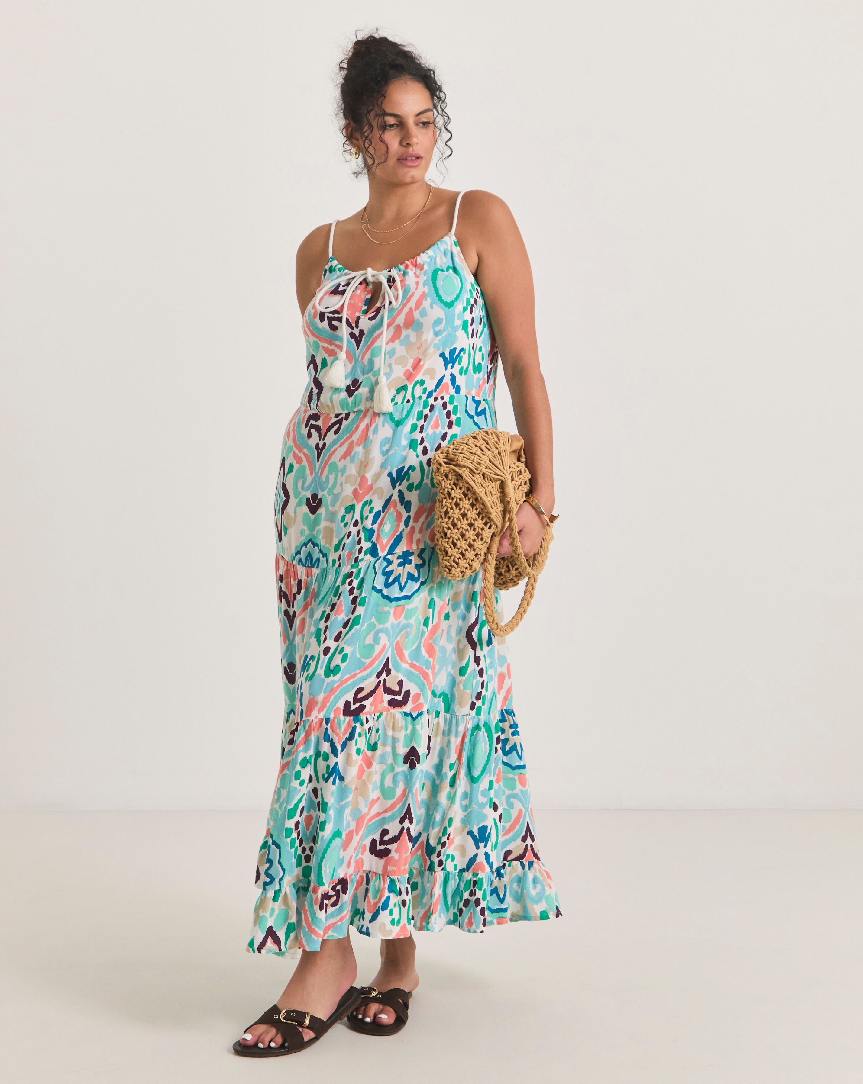 Maxi Tiered Beach Dress