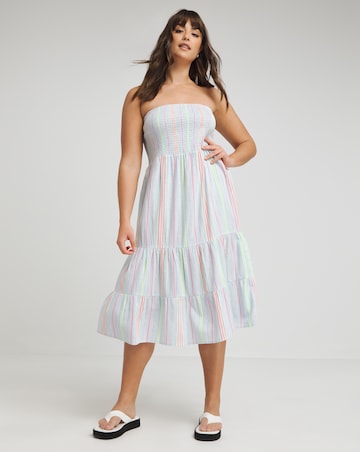 Cotton Bandeau Beach Dress