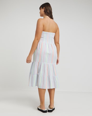 Cotton Bandeau Beach Dress