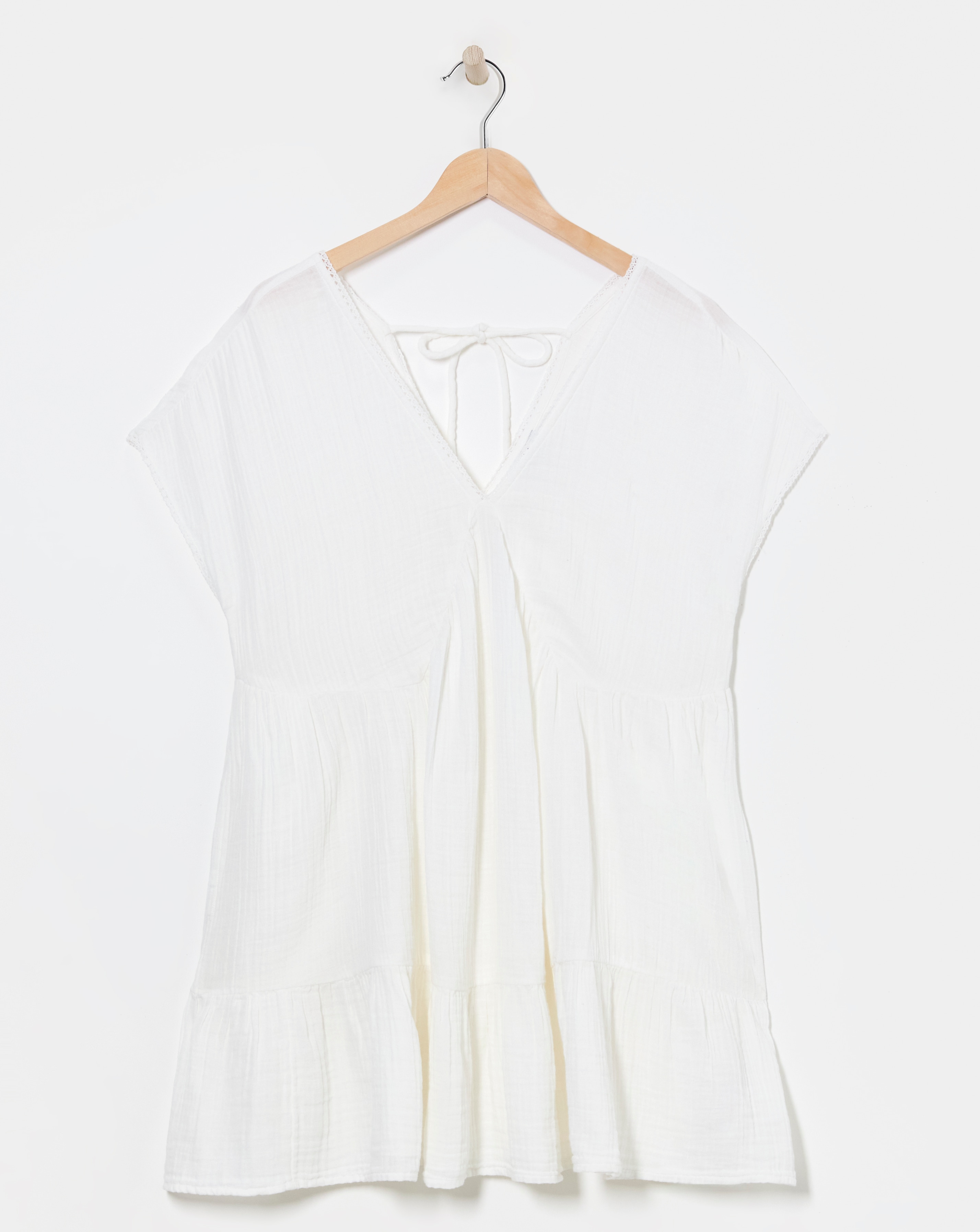 Cheese Cloth Mini Beach Dress