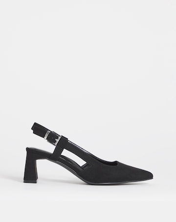 Cyrus Pointed Slingback Heeled Shoes - Extra Wide Fit (EEE)