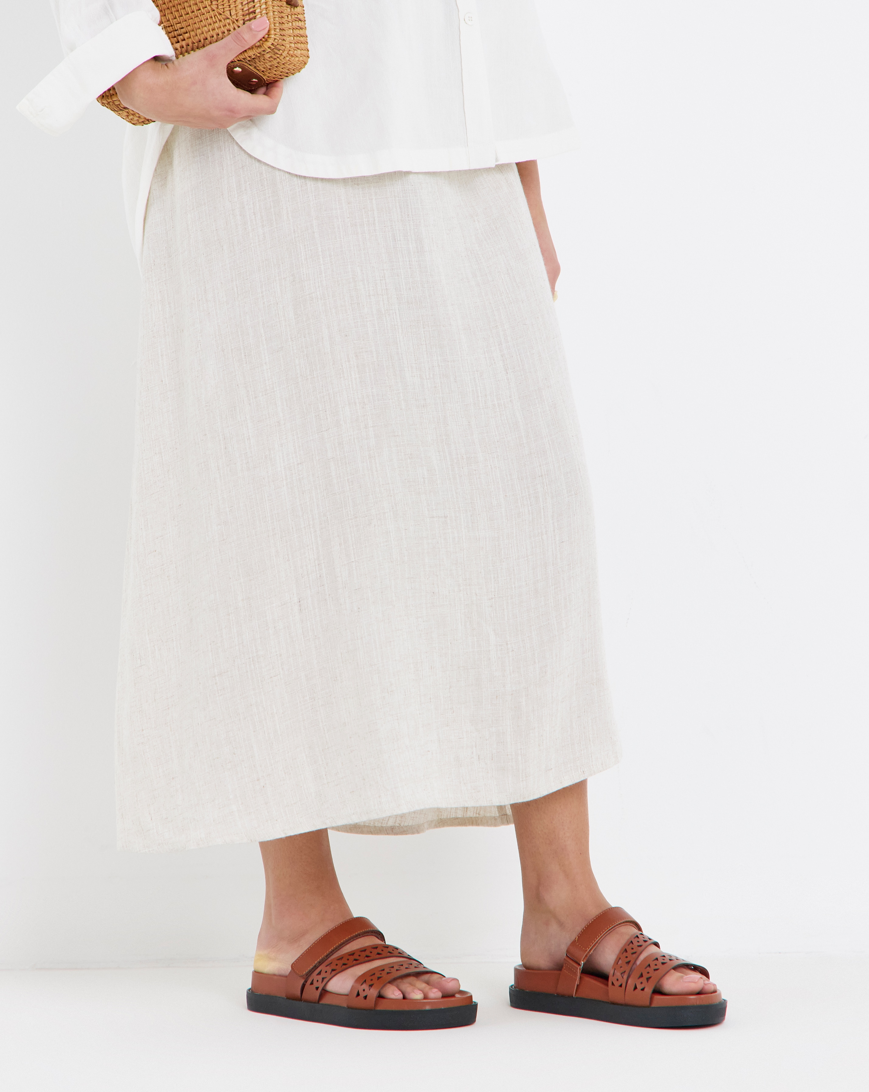 Laser Cut Sandals Wide