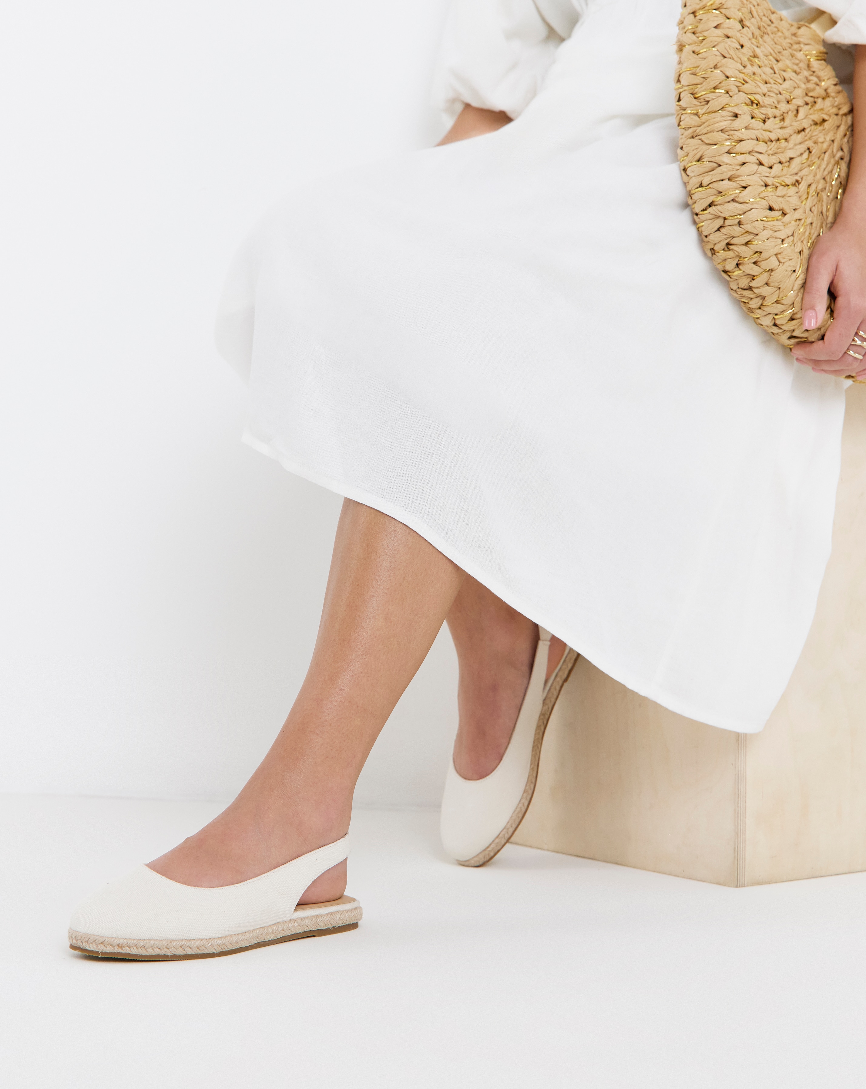 New In - Espadrille Flats Wide Fit