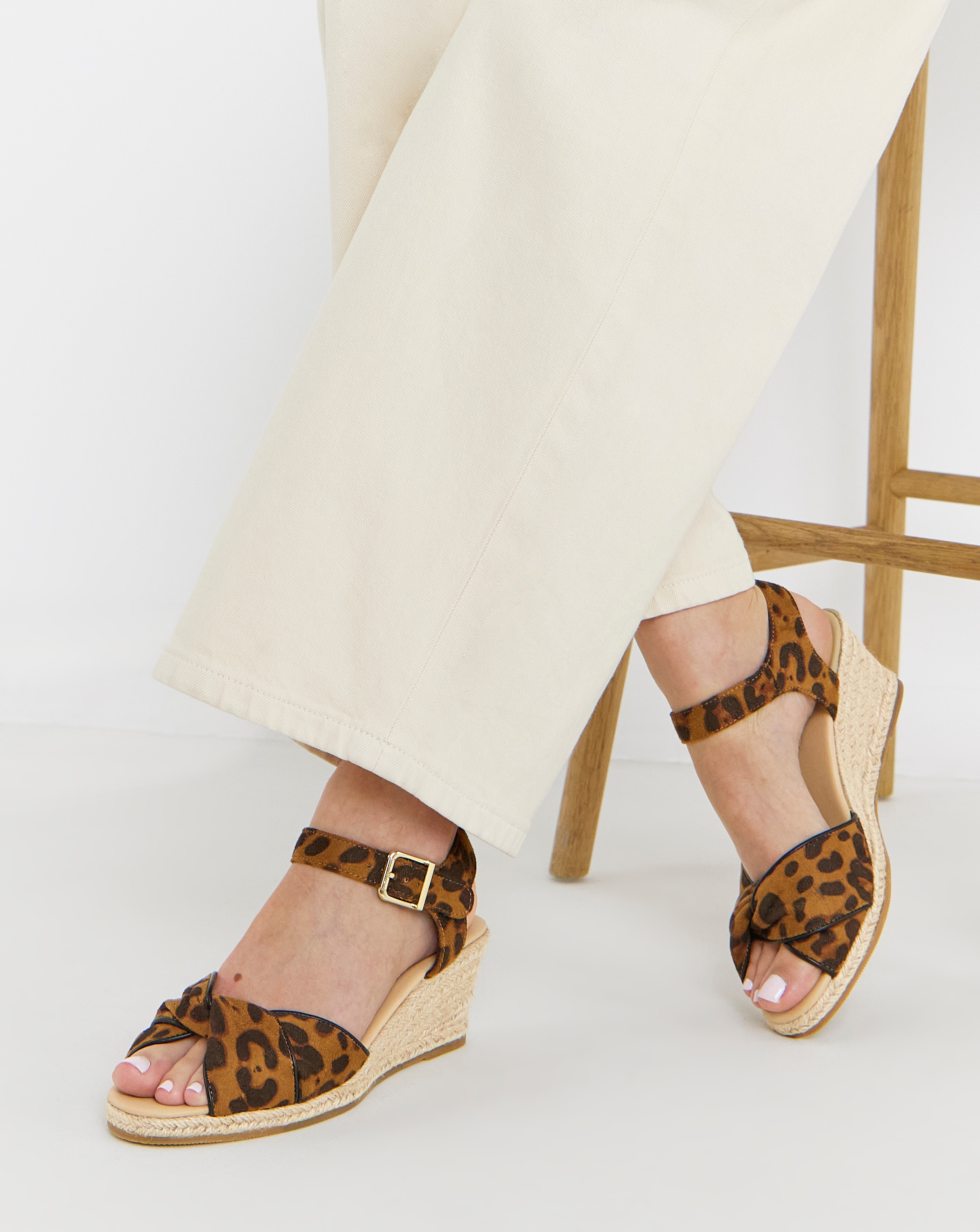 New In - Twist Espadrille Sandals Extra Wide