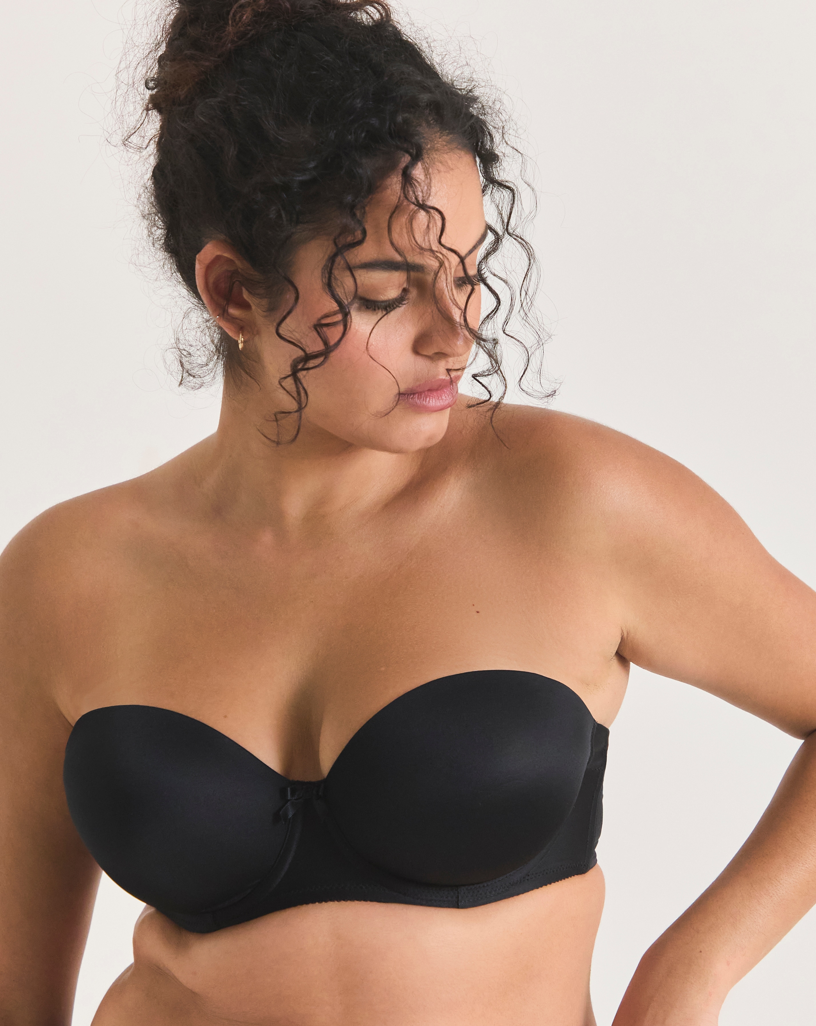 Freya Deco Moulded Strapless Bra Black