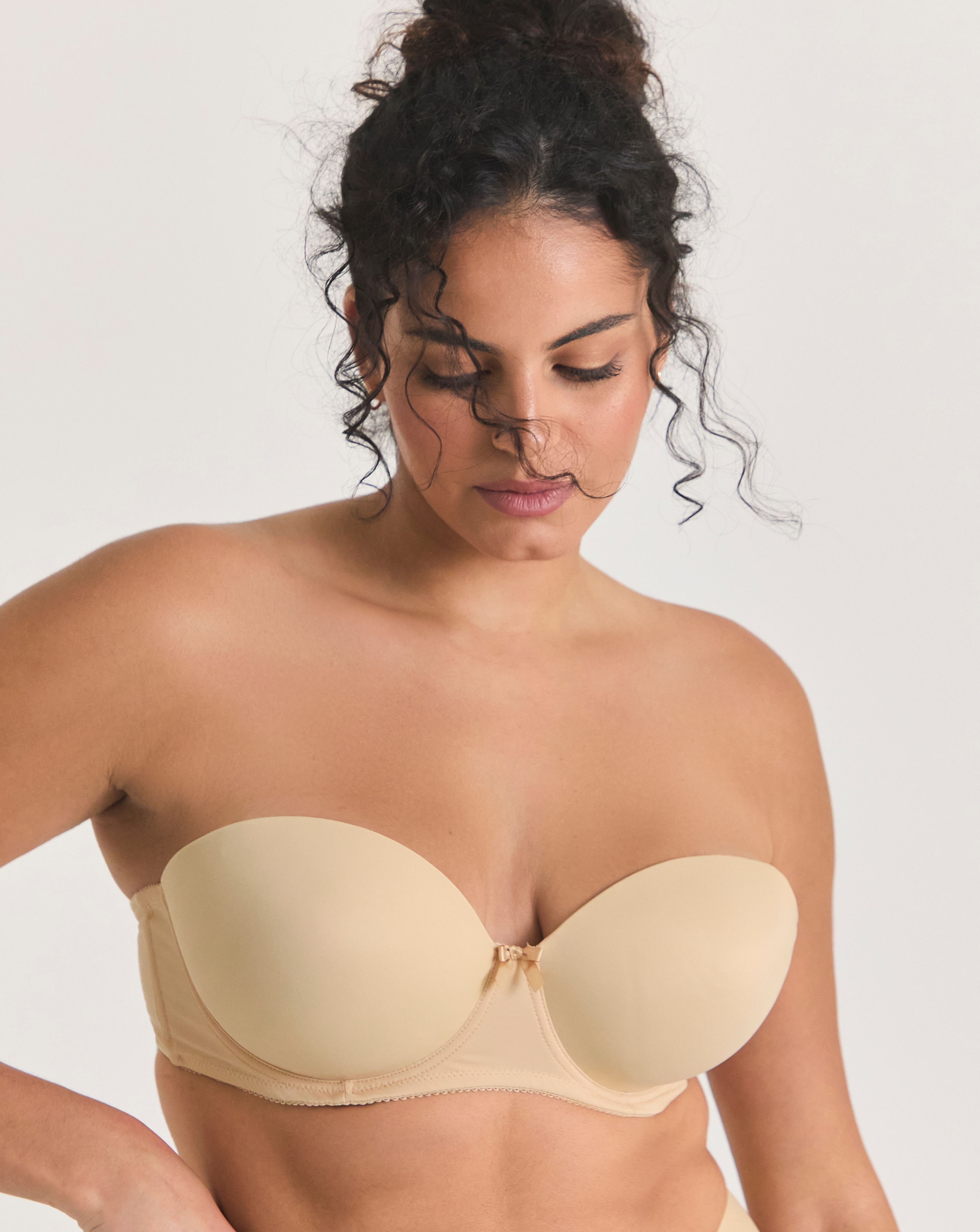 Freya Deco Moulded Strapless Bra Nude