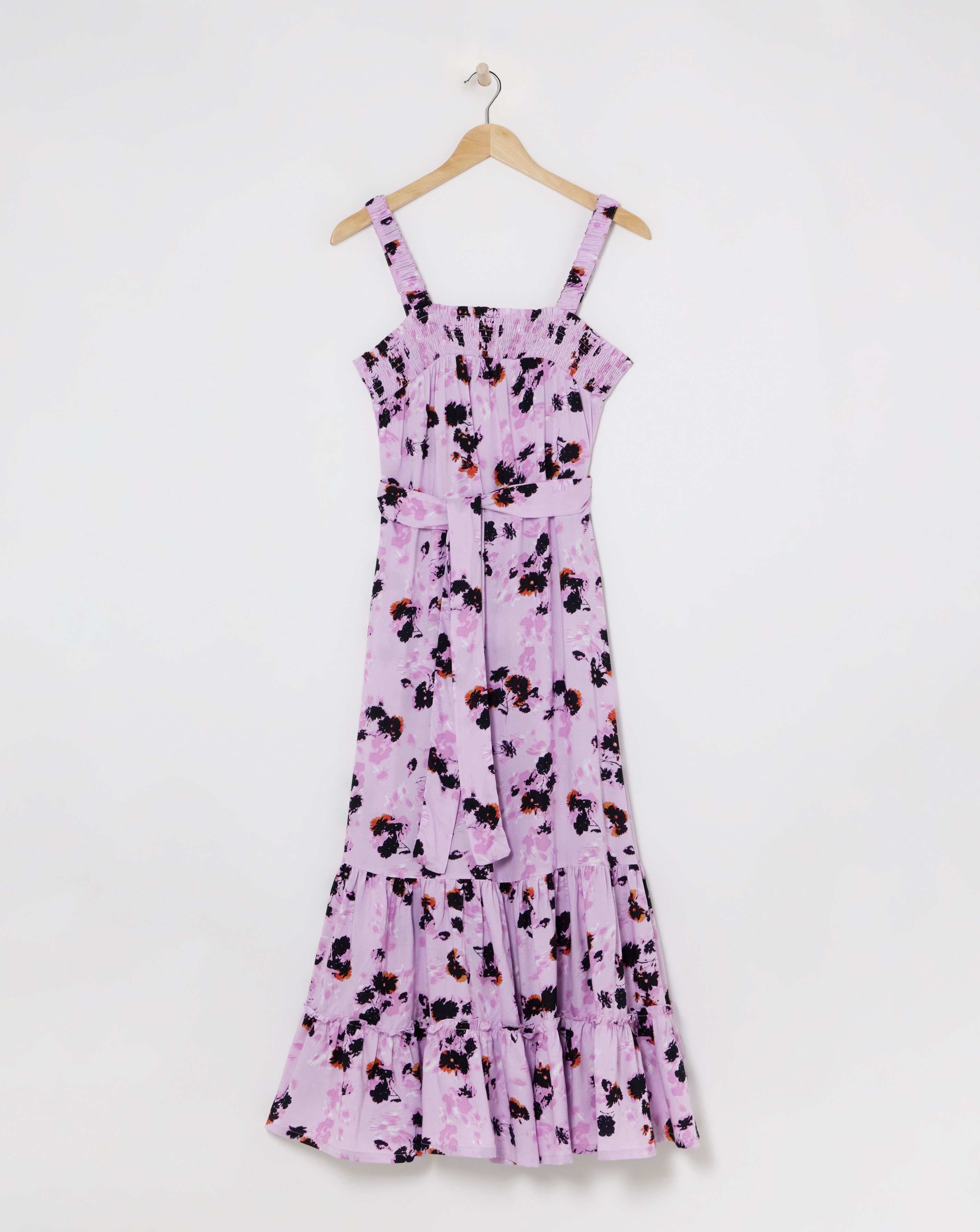 Printed Waist Apron Dress