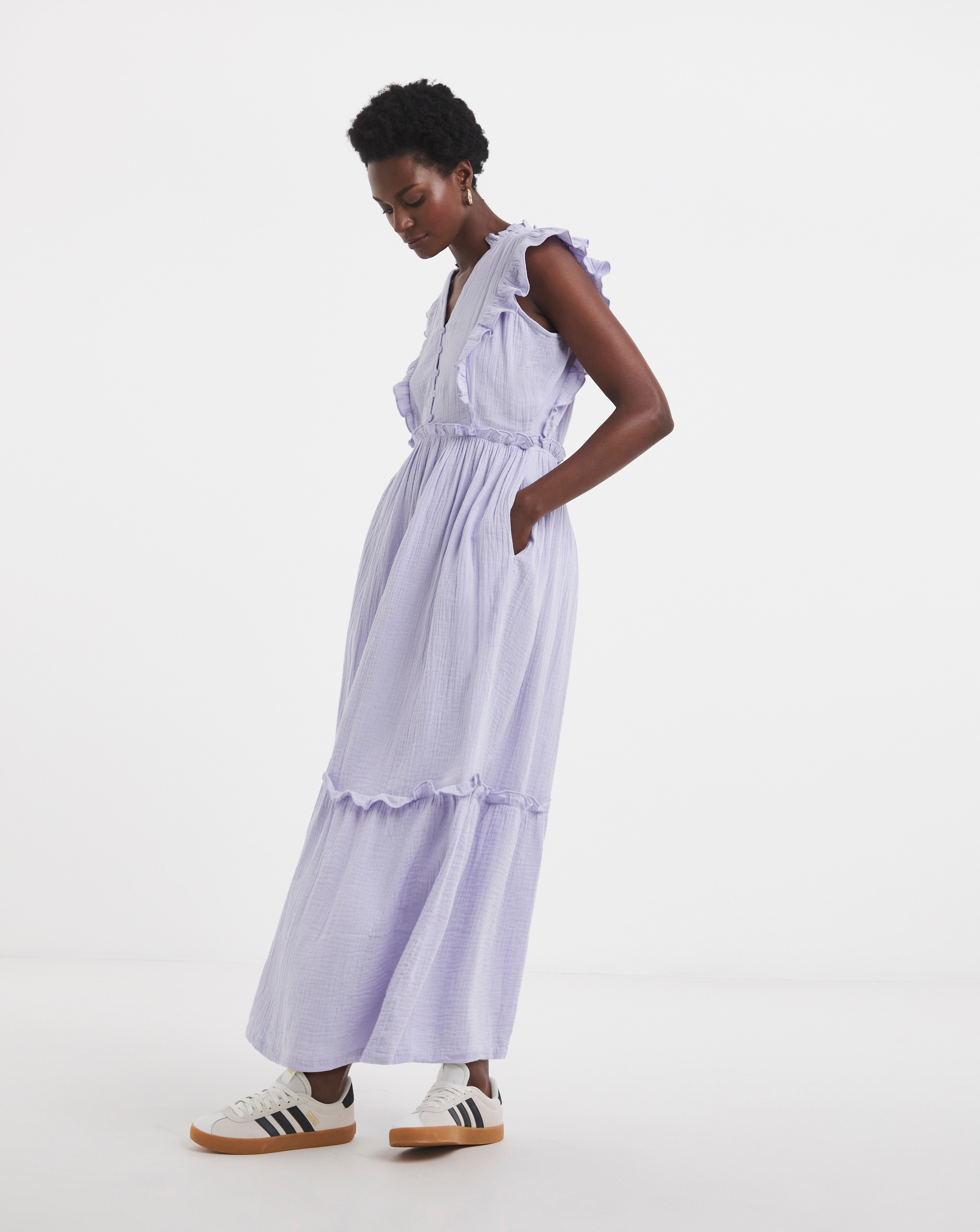 Cheesecloth Smock Dress