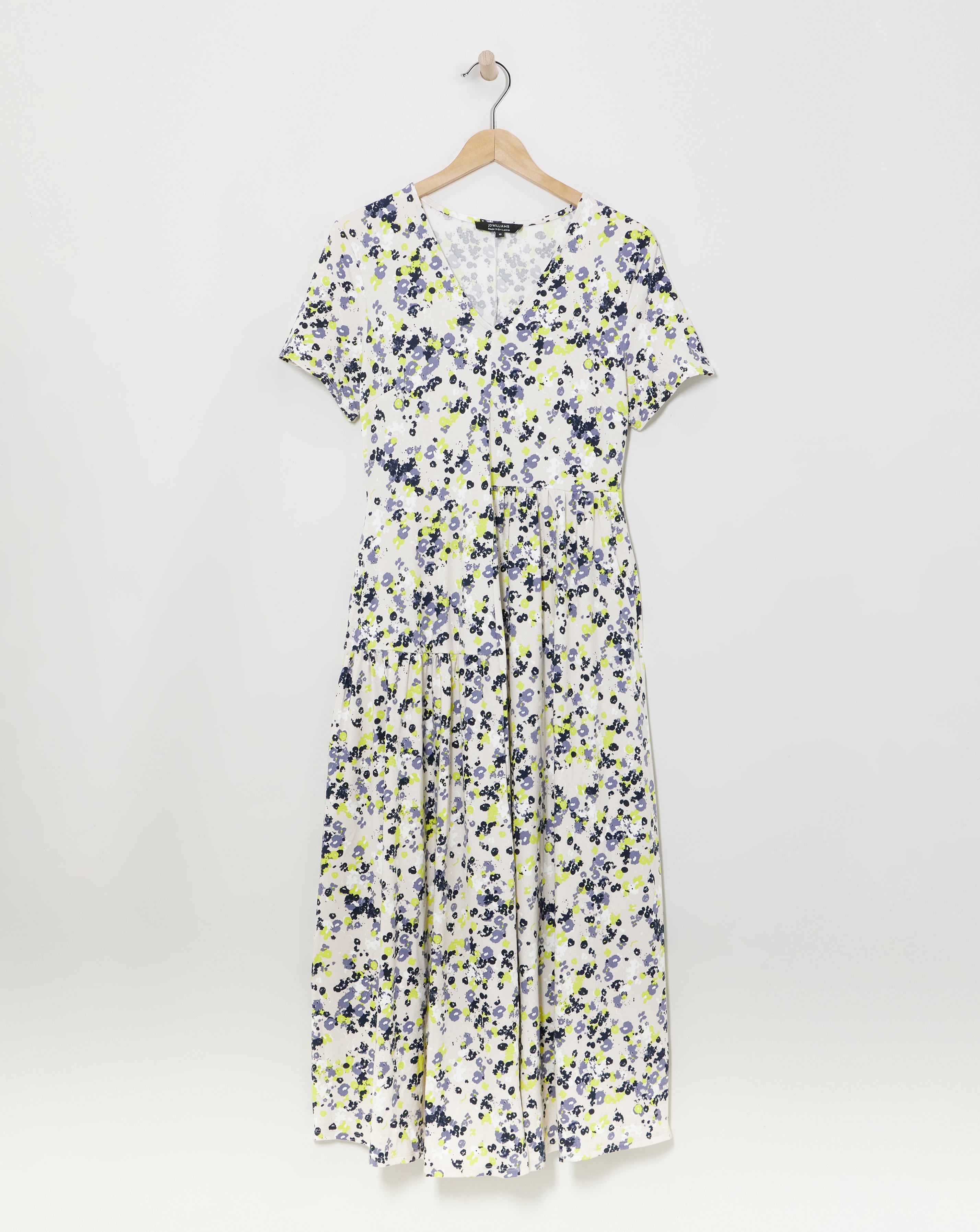 Soft TouchTiered Asymmetric Swing Dress