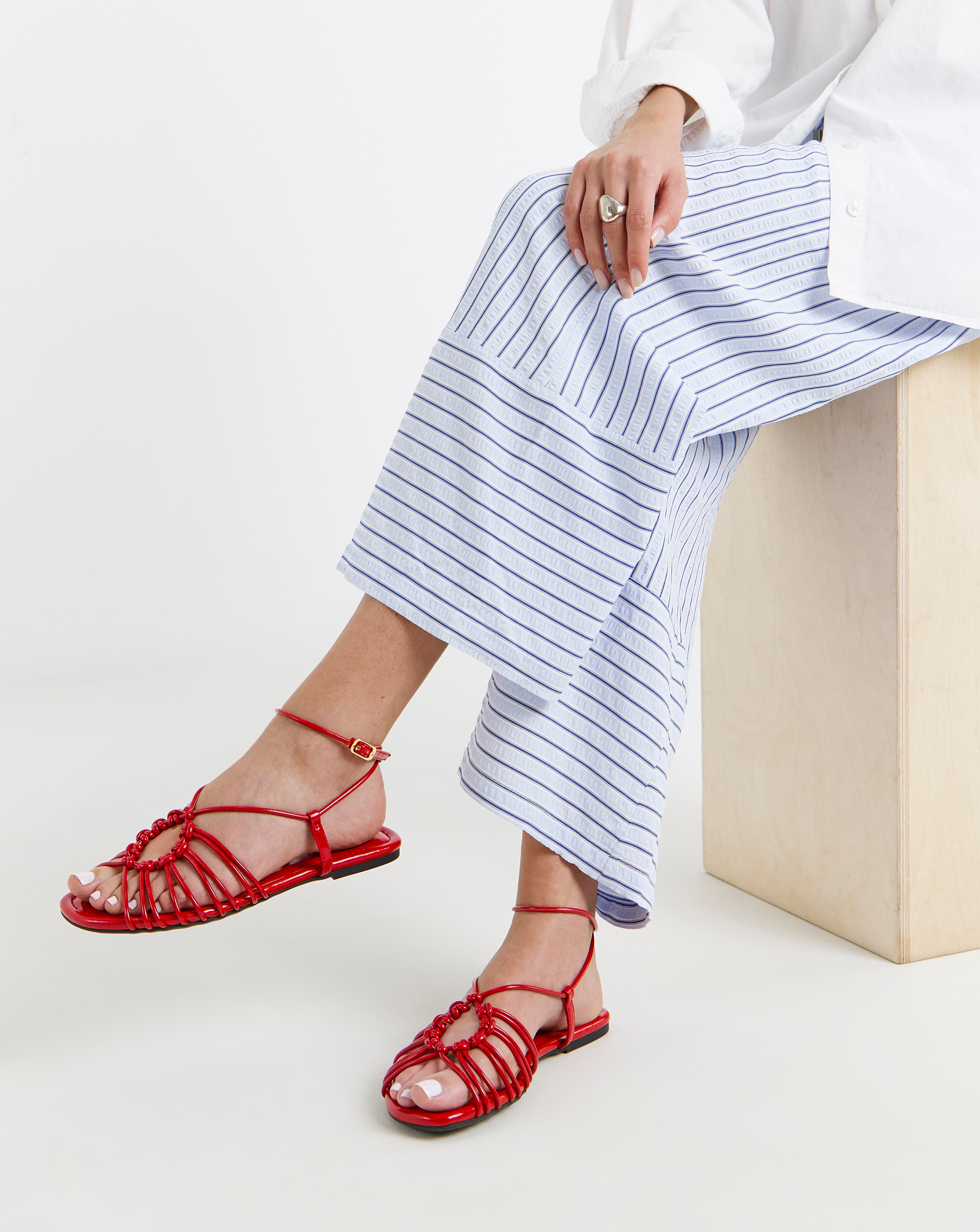 Tubular Woven Sandals Extra Wide