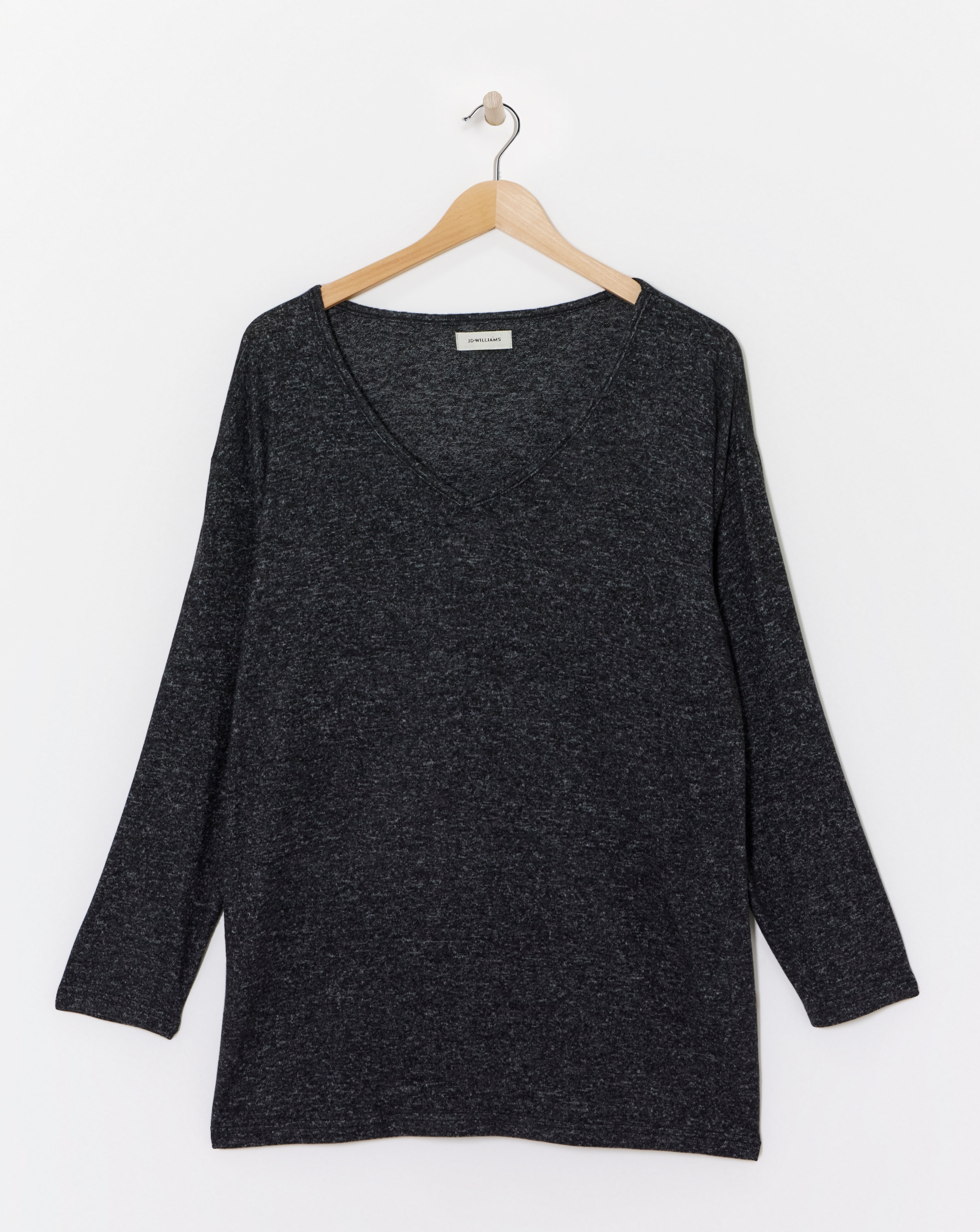 Soft Touch V-Neck Longline Top