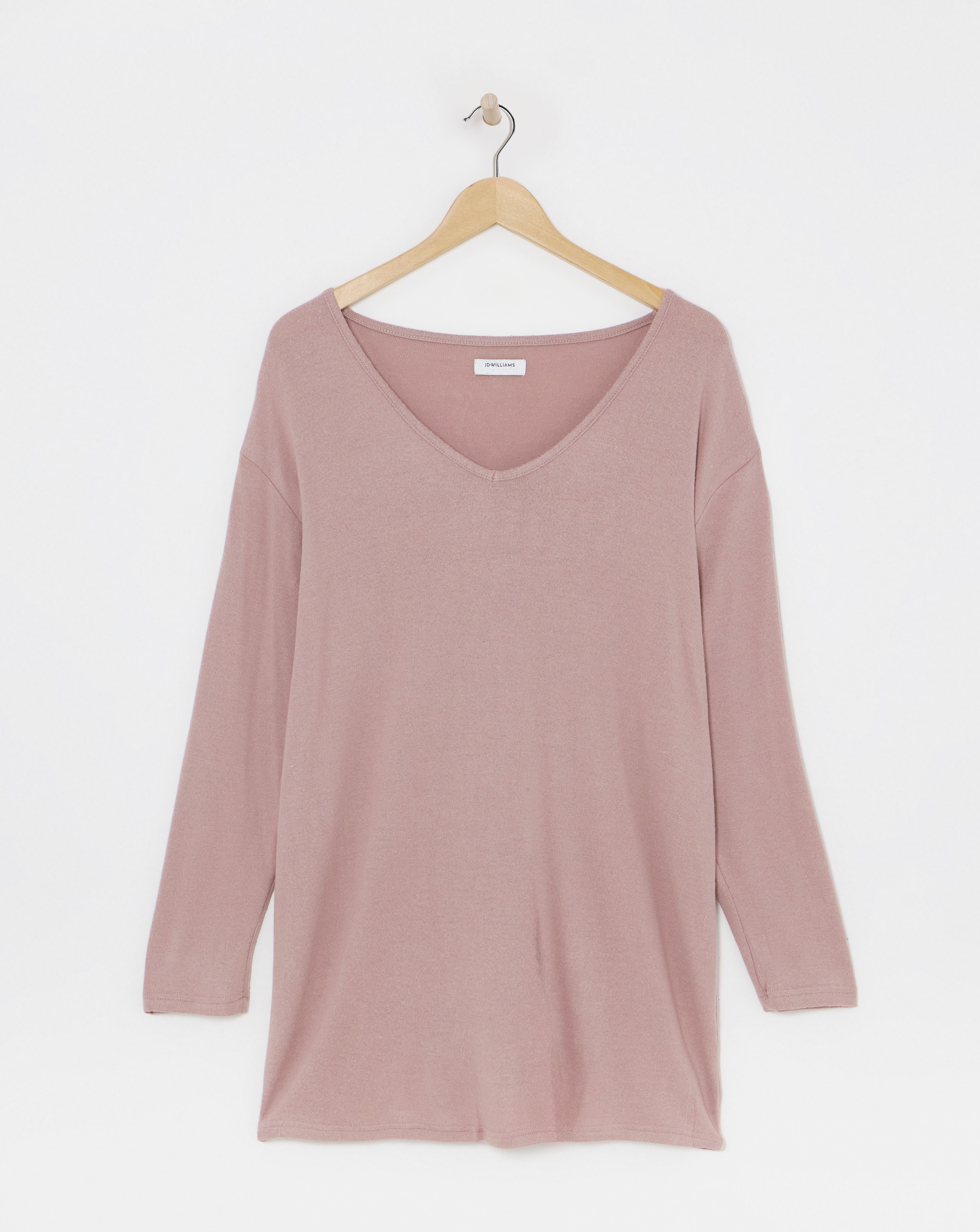 Soft Touch V-Neck Longline Top