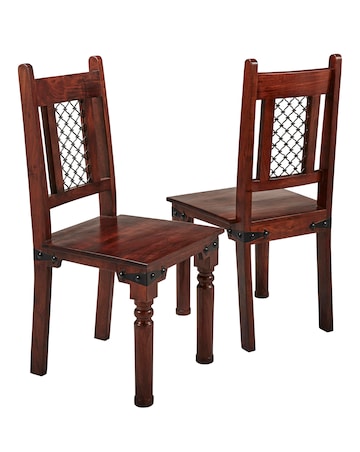 Jaipur Acacia Pair of Dining Chairs