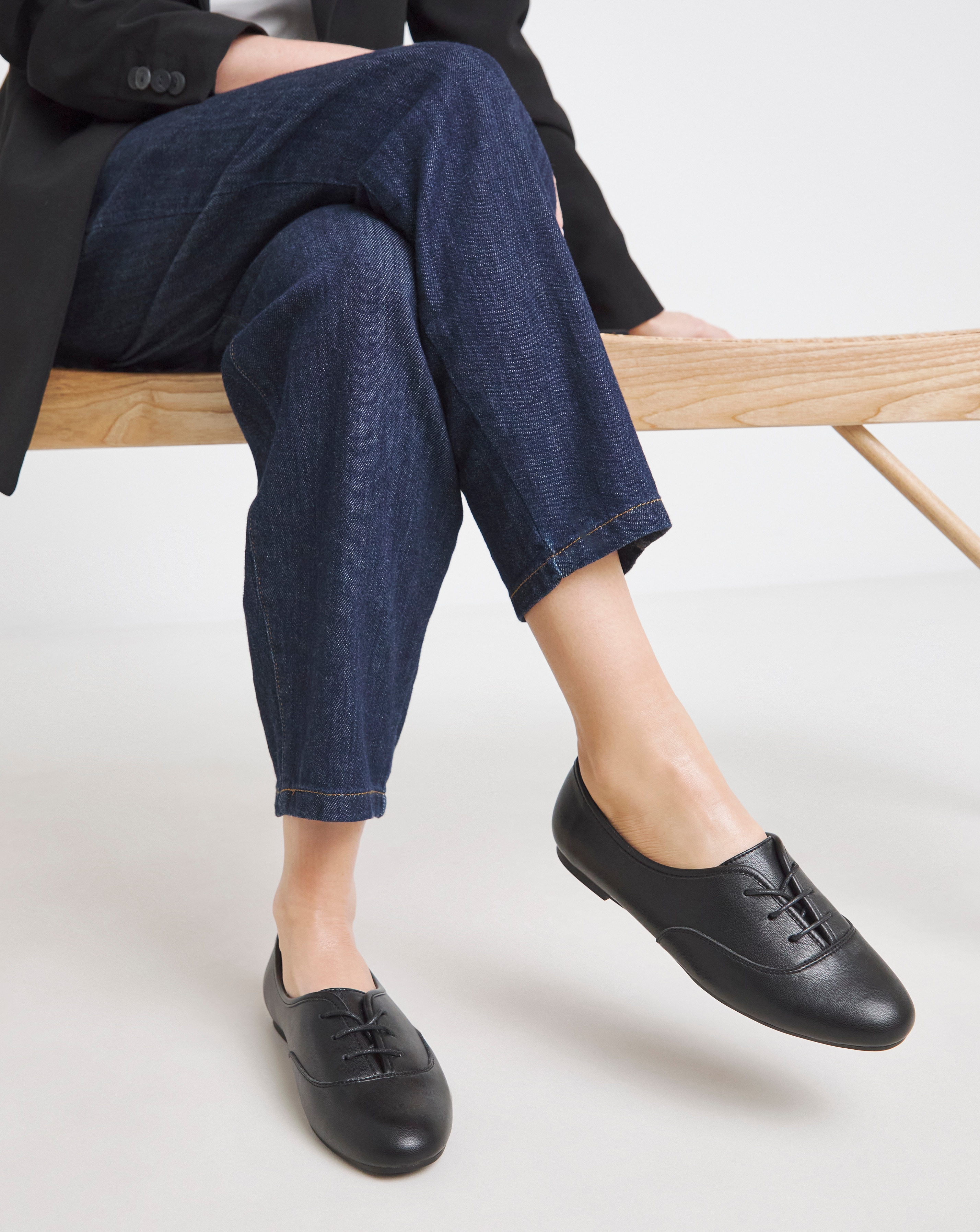 Lace Up Ballerina Shoe Extra Wide