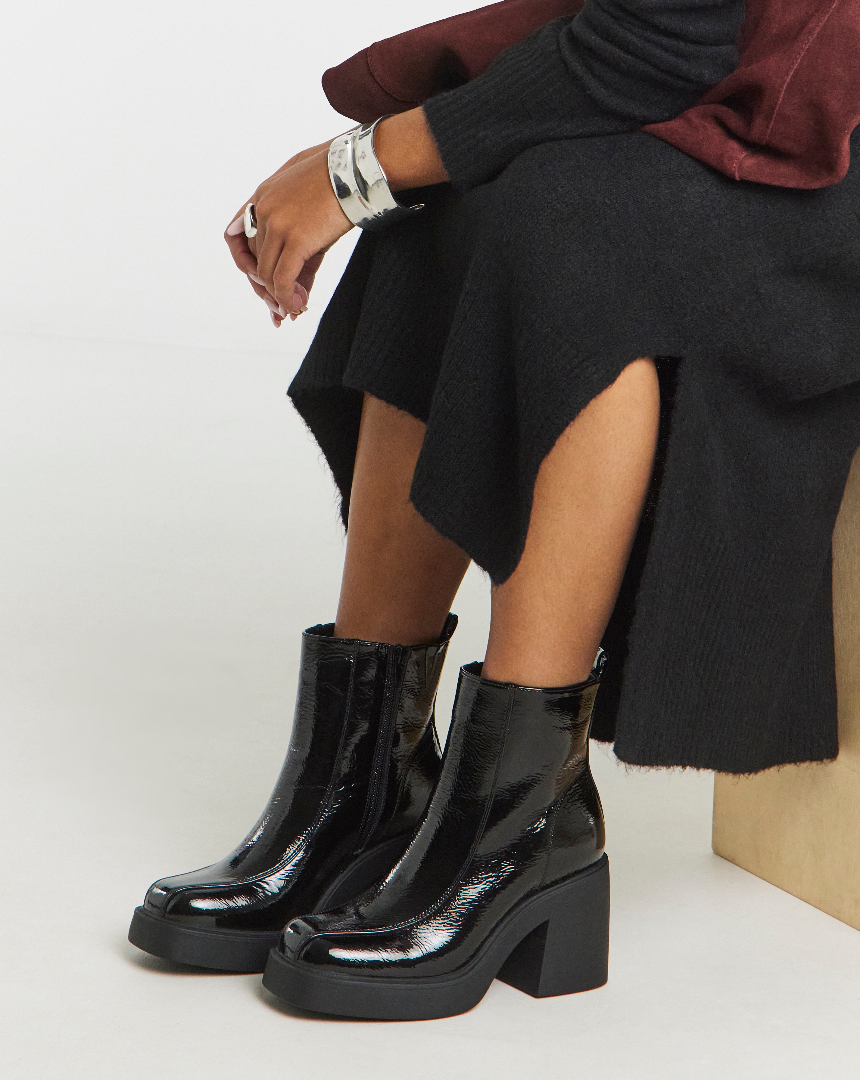 Platform Ankle Boots Extra Wide