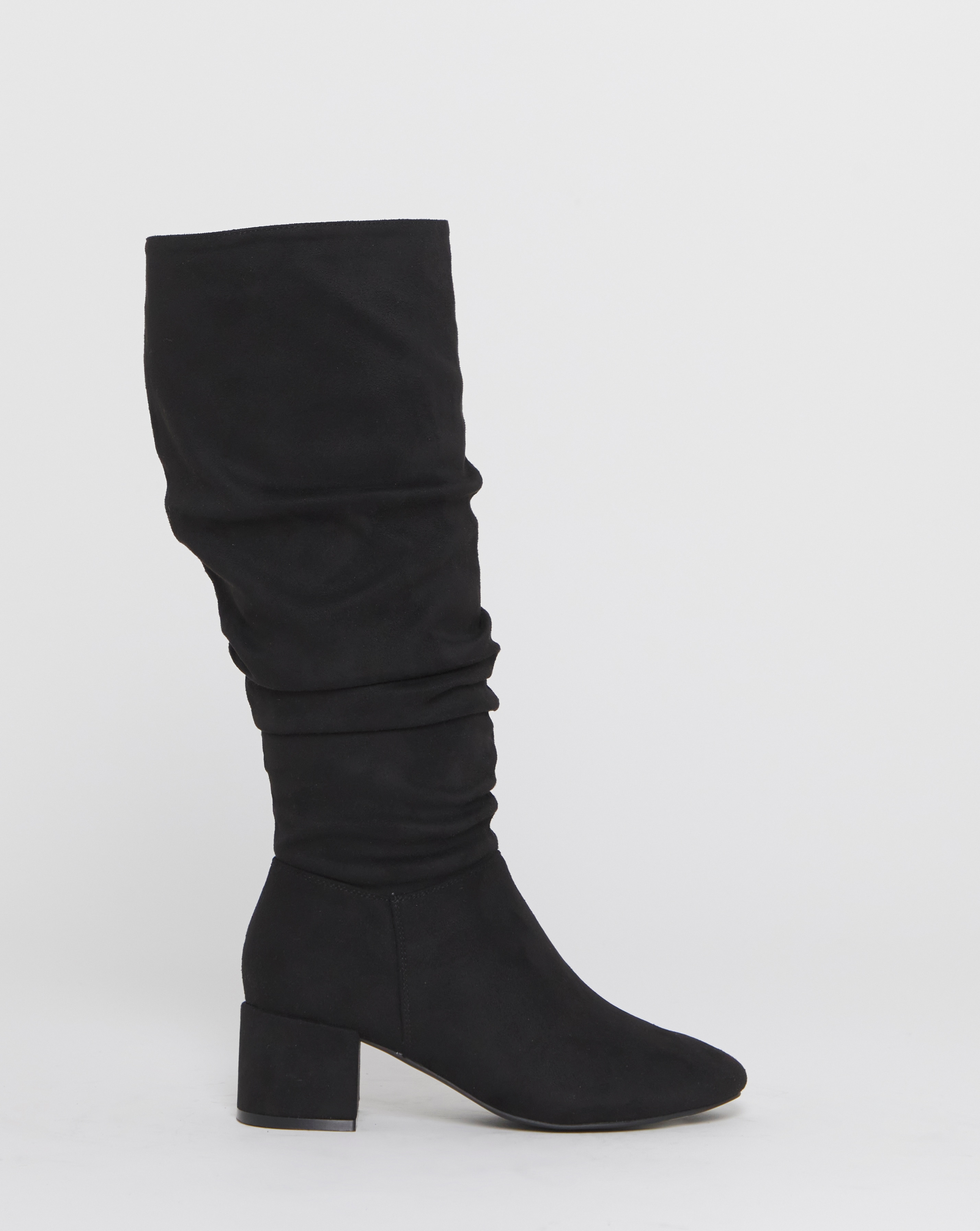 Knee High Block Heel Boot Ex Wide SC