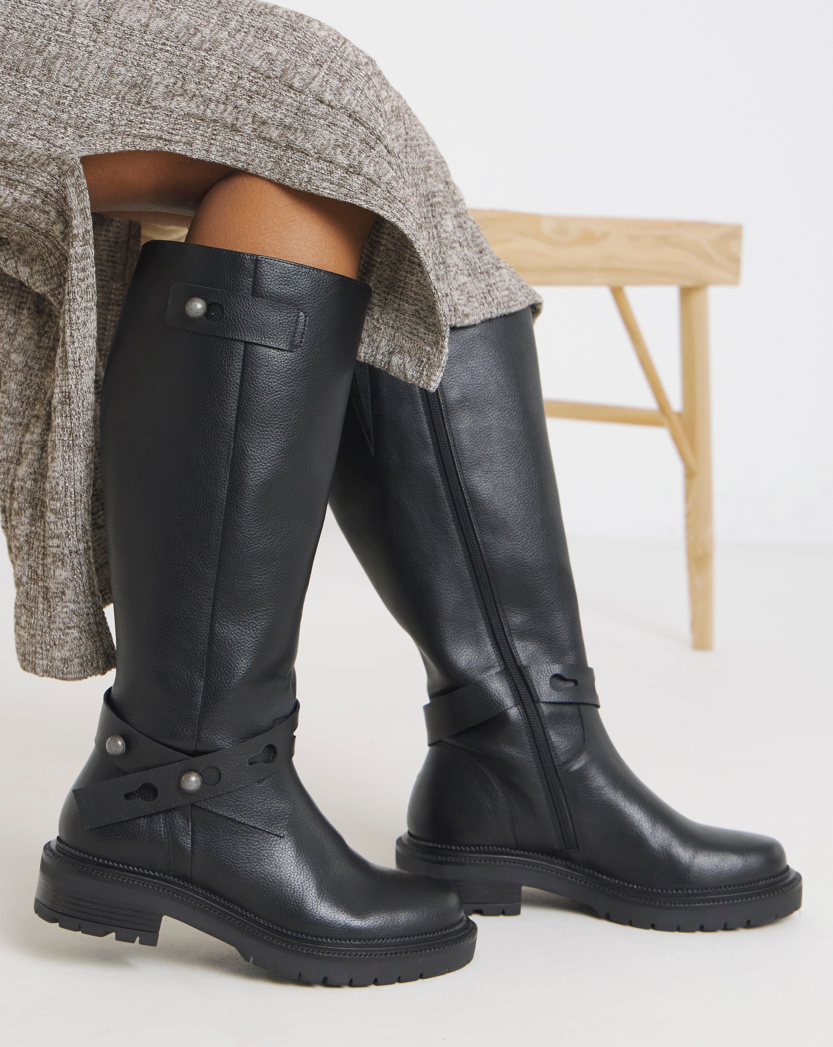 Casual Knee High Boots Wide SC
