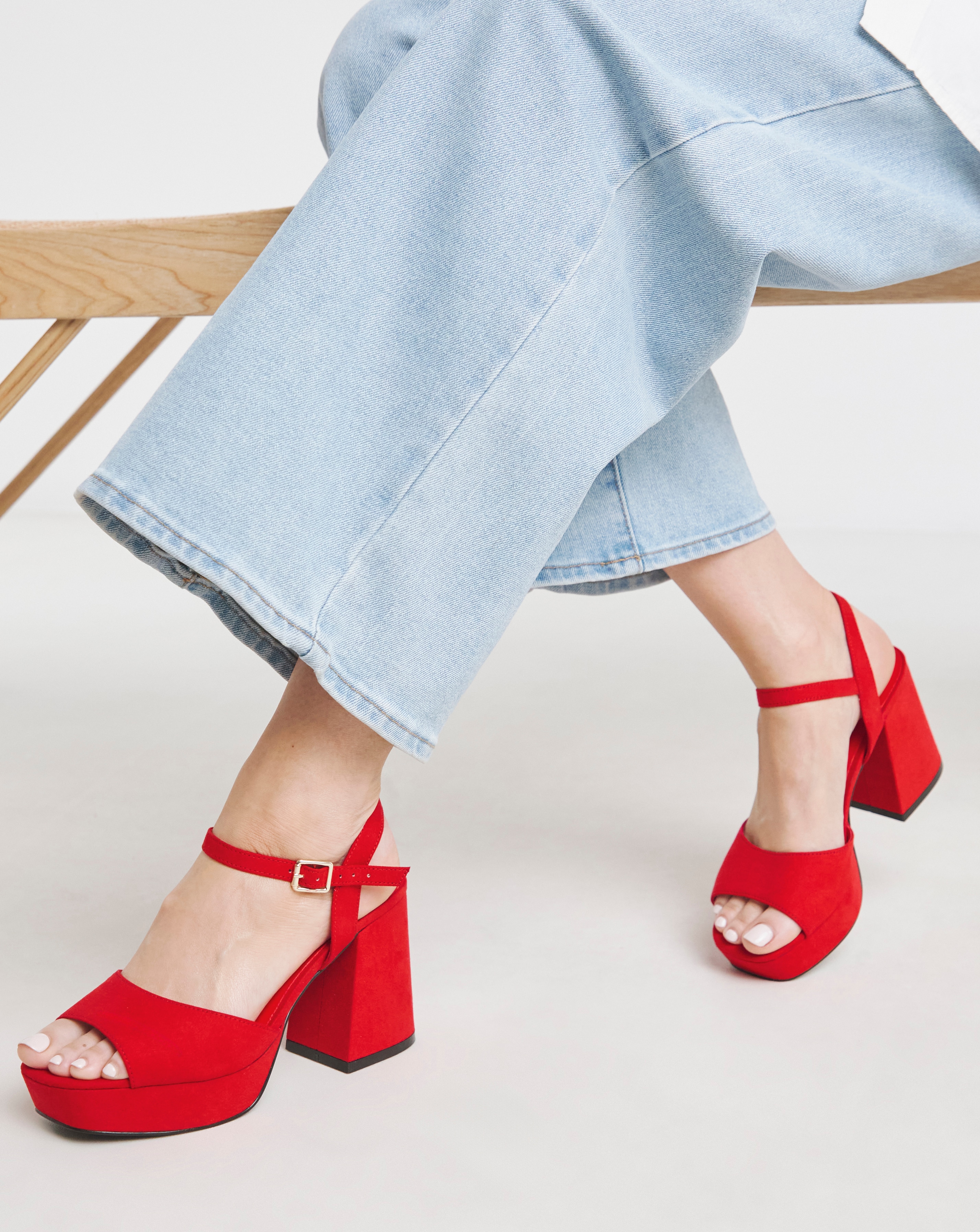 Platform Heels Ex Wide Fit