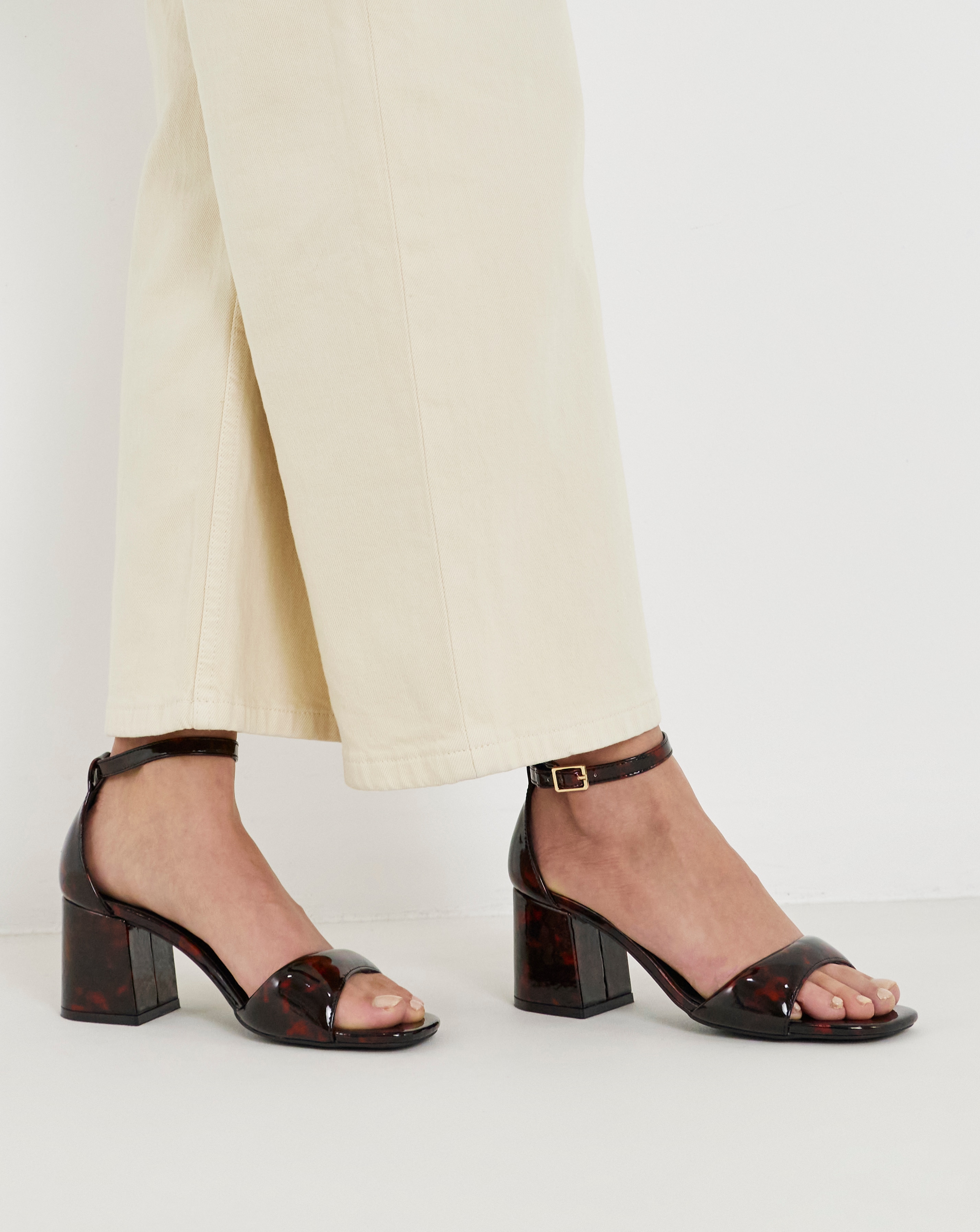New In - Barely There Sandals Wide Fit