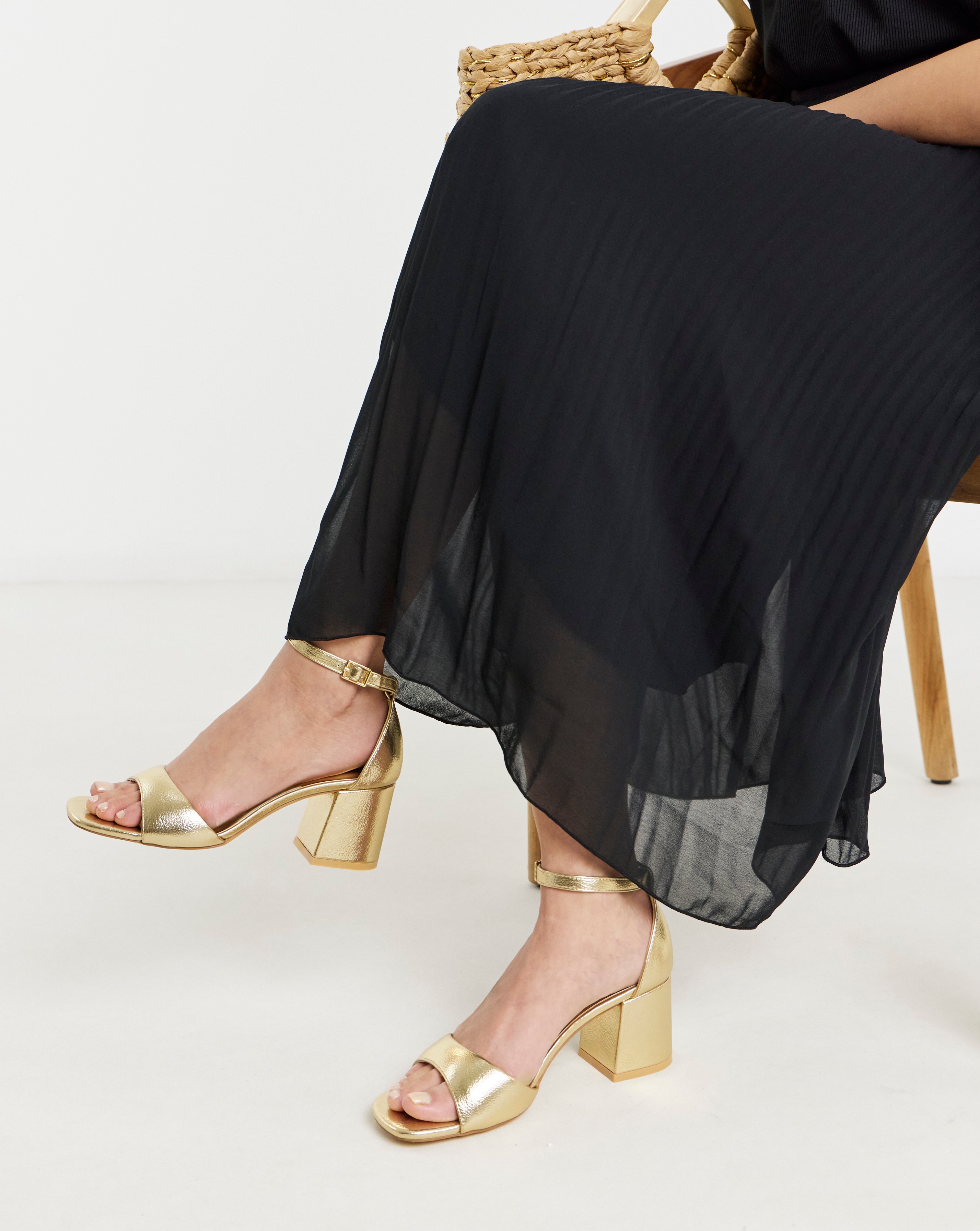 New In - Barely There Sandals Wide Fit