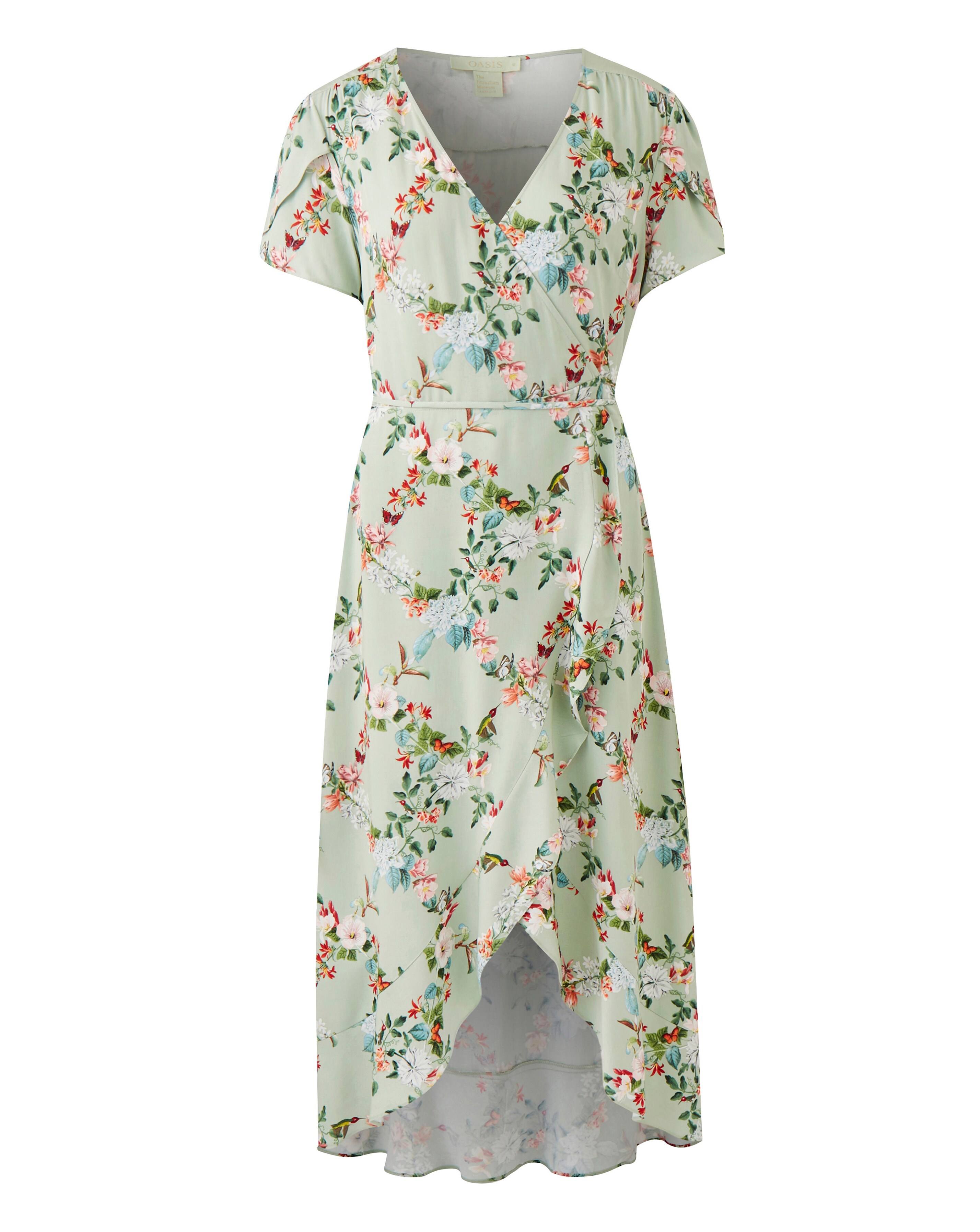 Oasis Floral Midi Tea Dress Fashion World