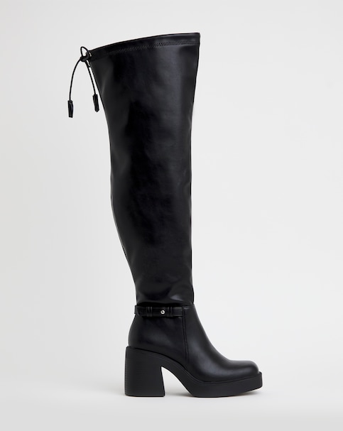 Over Knee Platform Heeled Boot ExWide SC