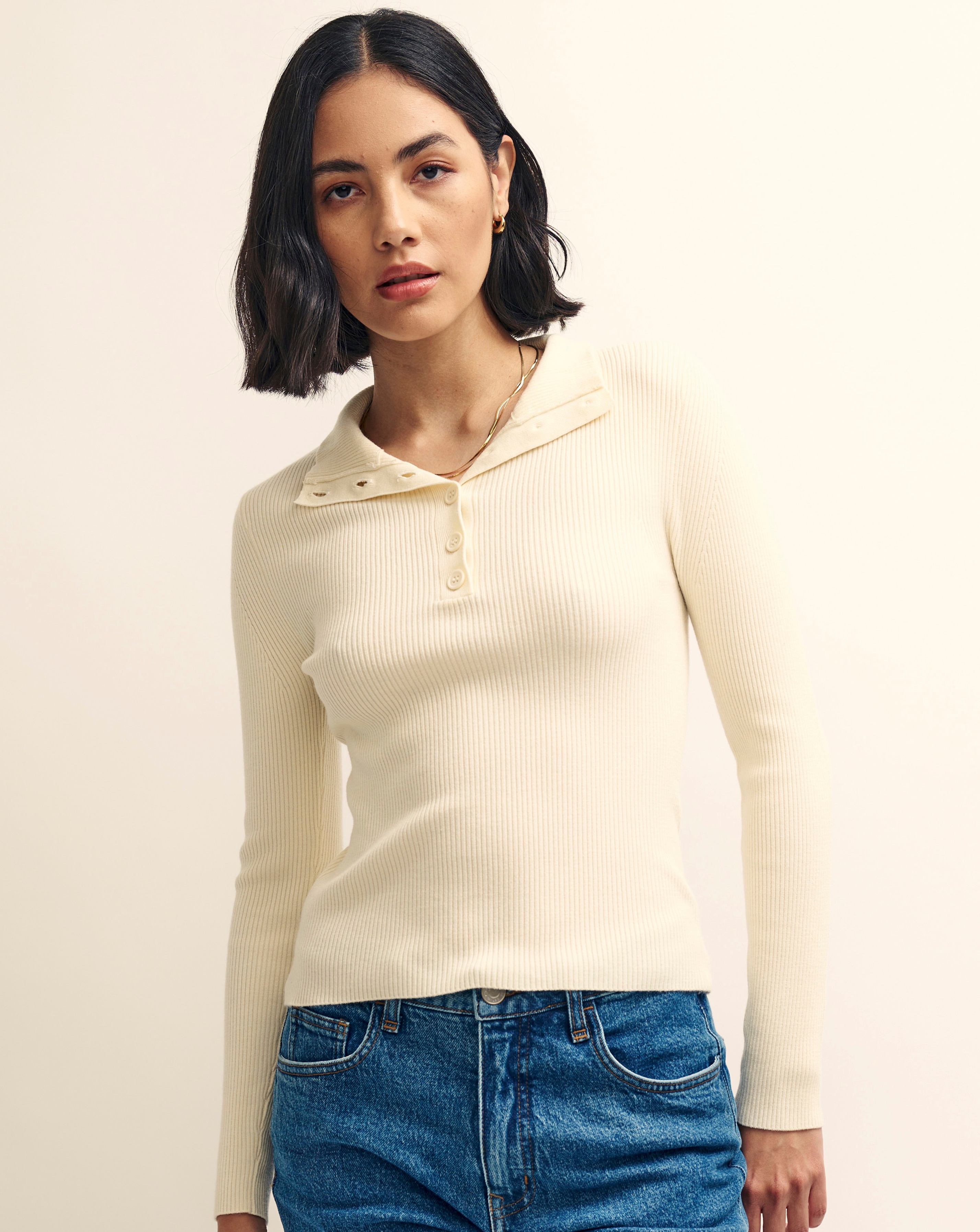 Nobody's Child Button Rib Top