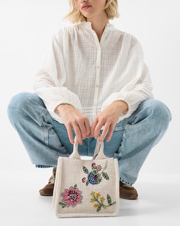 Accessorize Mini Floral Embellished Handbag