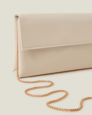 Accessorize Patent Fold-Over Clutch Bag
