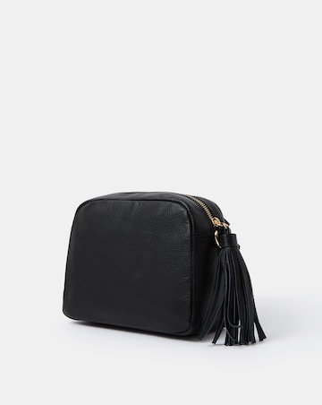 Accessorize Tassel Leather Crossbody Bag