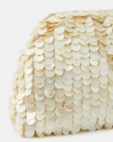 Accessorize Pearl  Embellished Clutch Bag