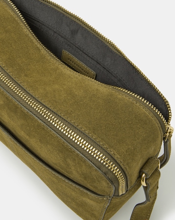 Accessorize Double Zip Suede Camera Bag