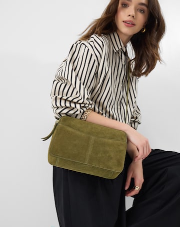 Accessorize Double Zip Suede Camera Bag