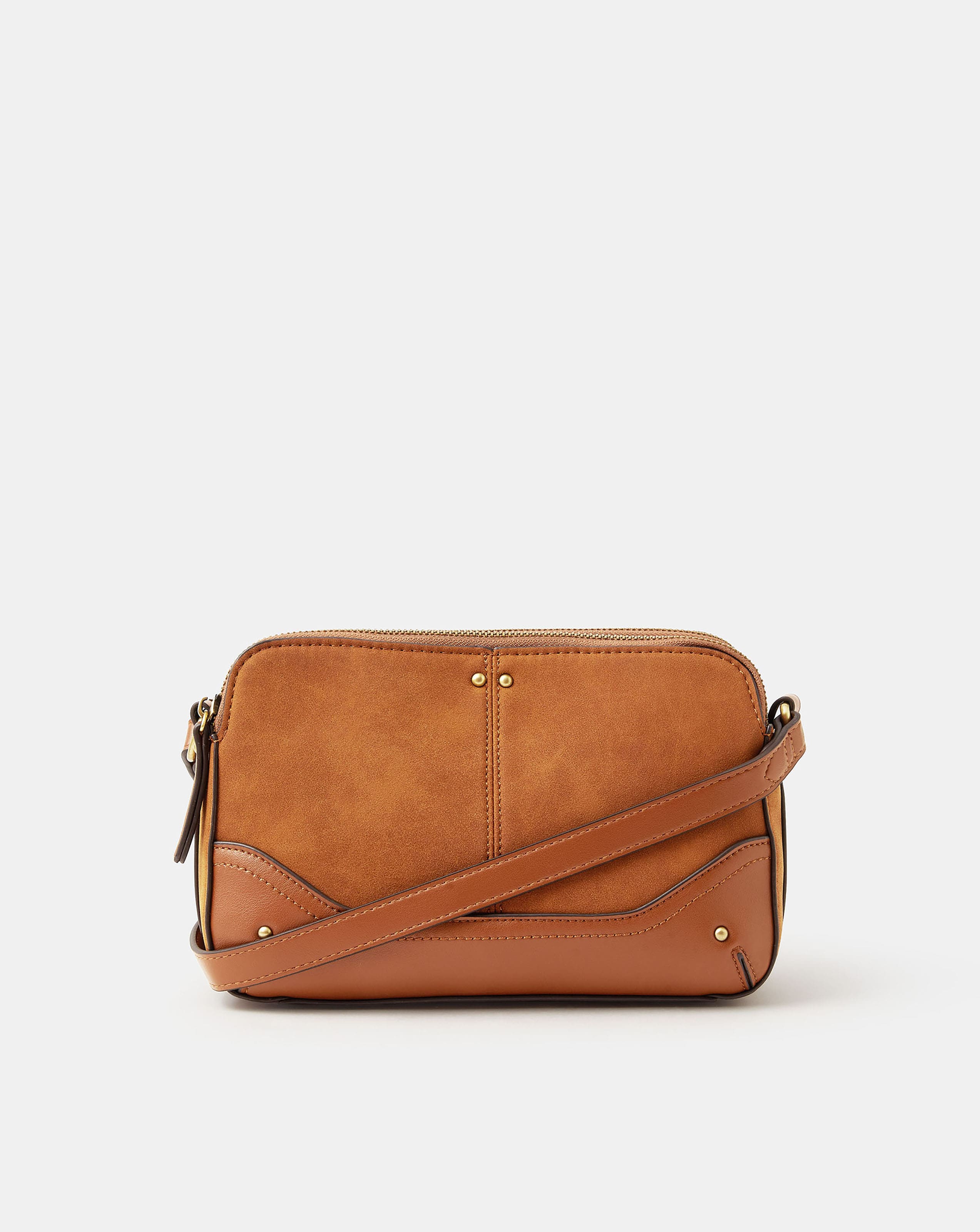 New In - Accessorize Double Zip Crossbody Bag