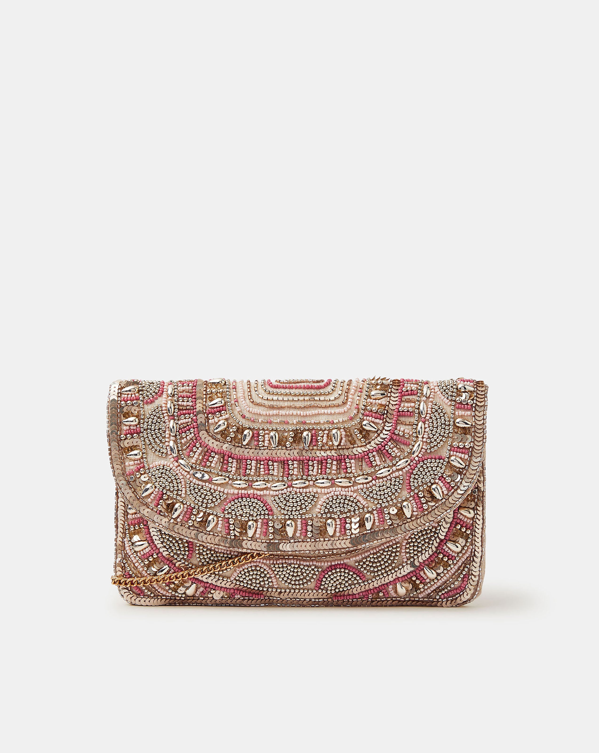New In - Accessorize Bead Embellished Clutch Bag
