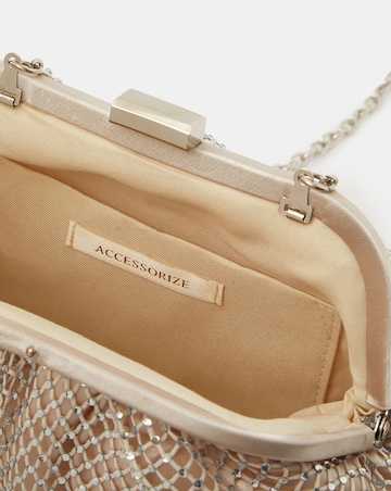 Accessorize Sequin Clip Frame Clutch Bag