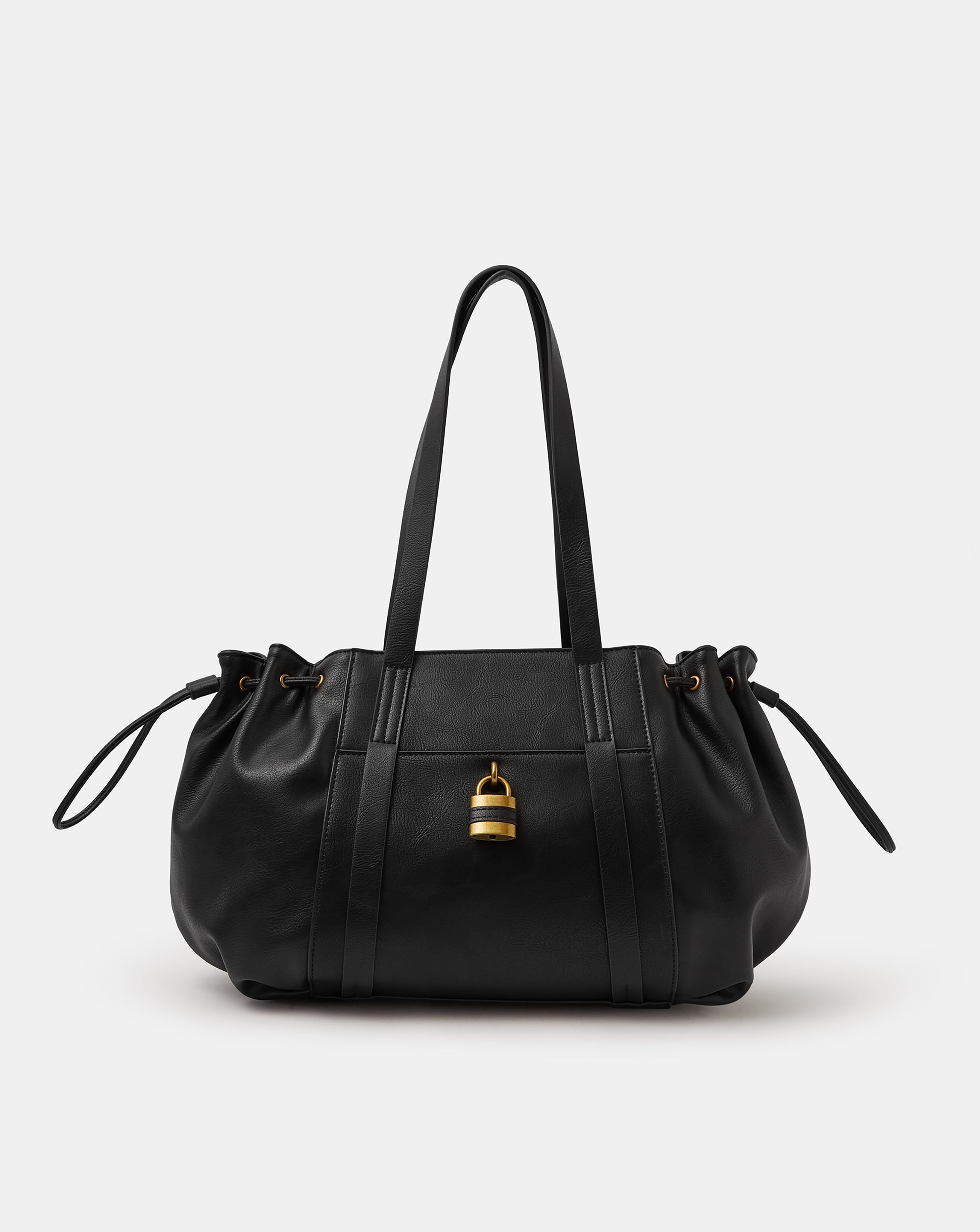Accessorize Padlock Ruched Shoulder Bag